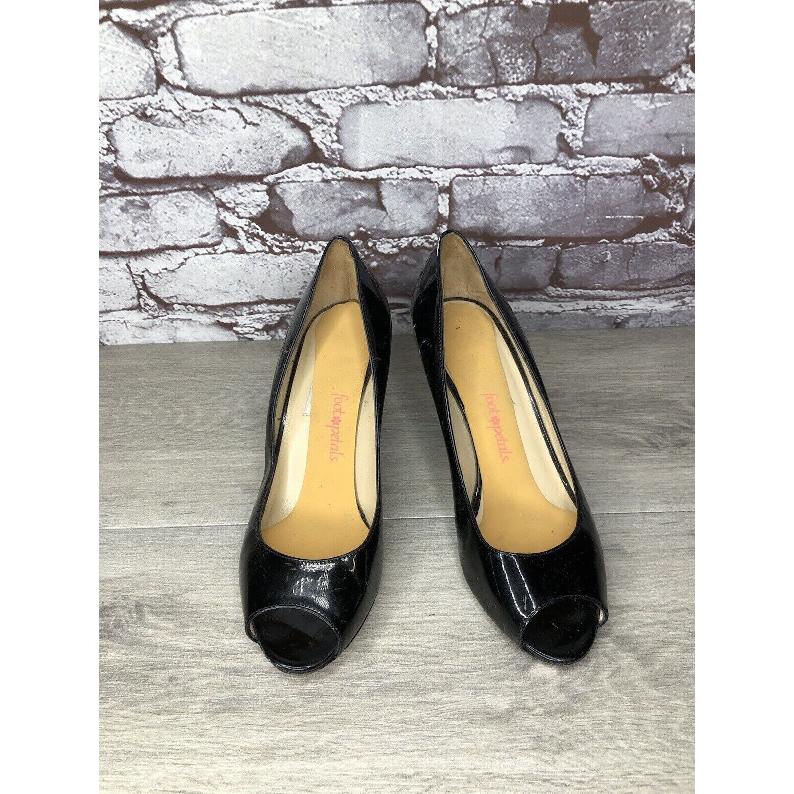 Jimmy Choo Jimmy Choo Black Patent Leather Peep Toe Wedges Shoes Women Size US 9 / IT 39 - 2 Thumbnail