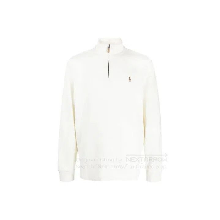 Polo Ralph Lauren Polo Ralph Lauren FW22 Solid Logo Zip Collar Sweatshirt. Size US XL / EU 56 / 4 - 1 Thumbnail