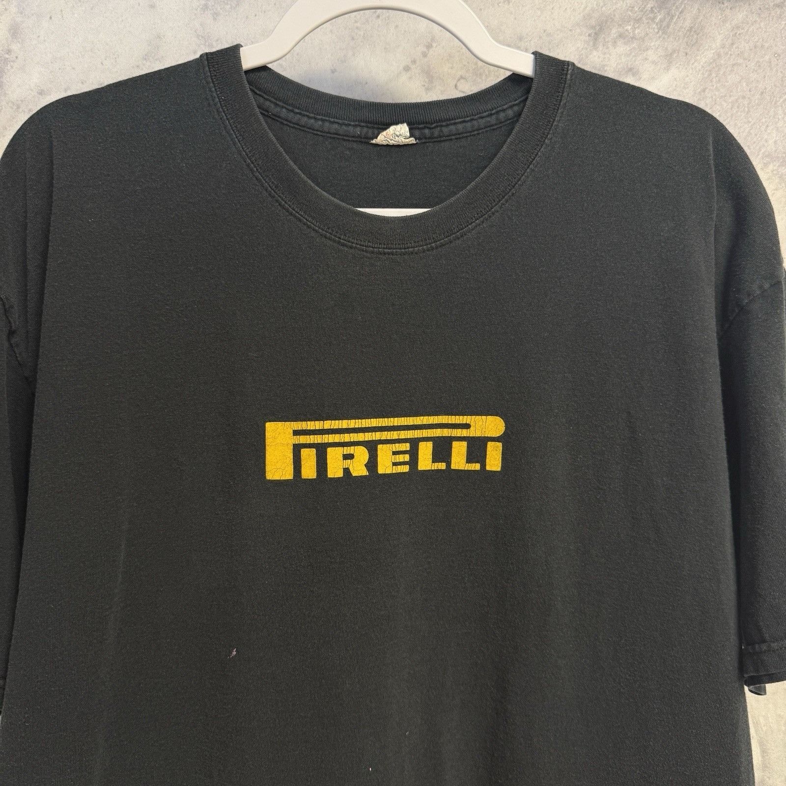 Pirelli Vintage Pirelli T Shirt Men XL Black Short Sleeve Y2K Race T Size US XL / EU 56 / 4 - 1 Thumbnail
