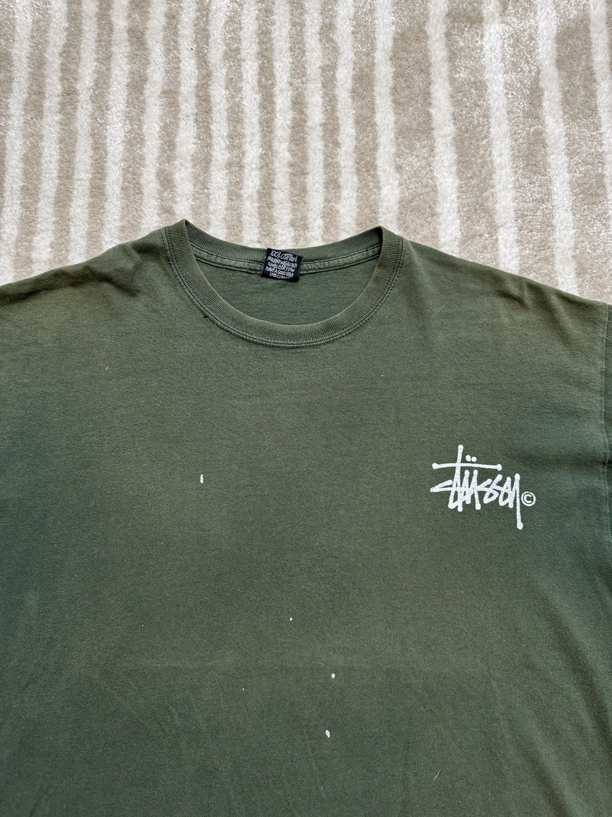 Stussy × Vintage 90s Stussy Logo Tee Size US XL / EU 56 / 4 - 3 Thumbnail