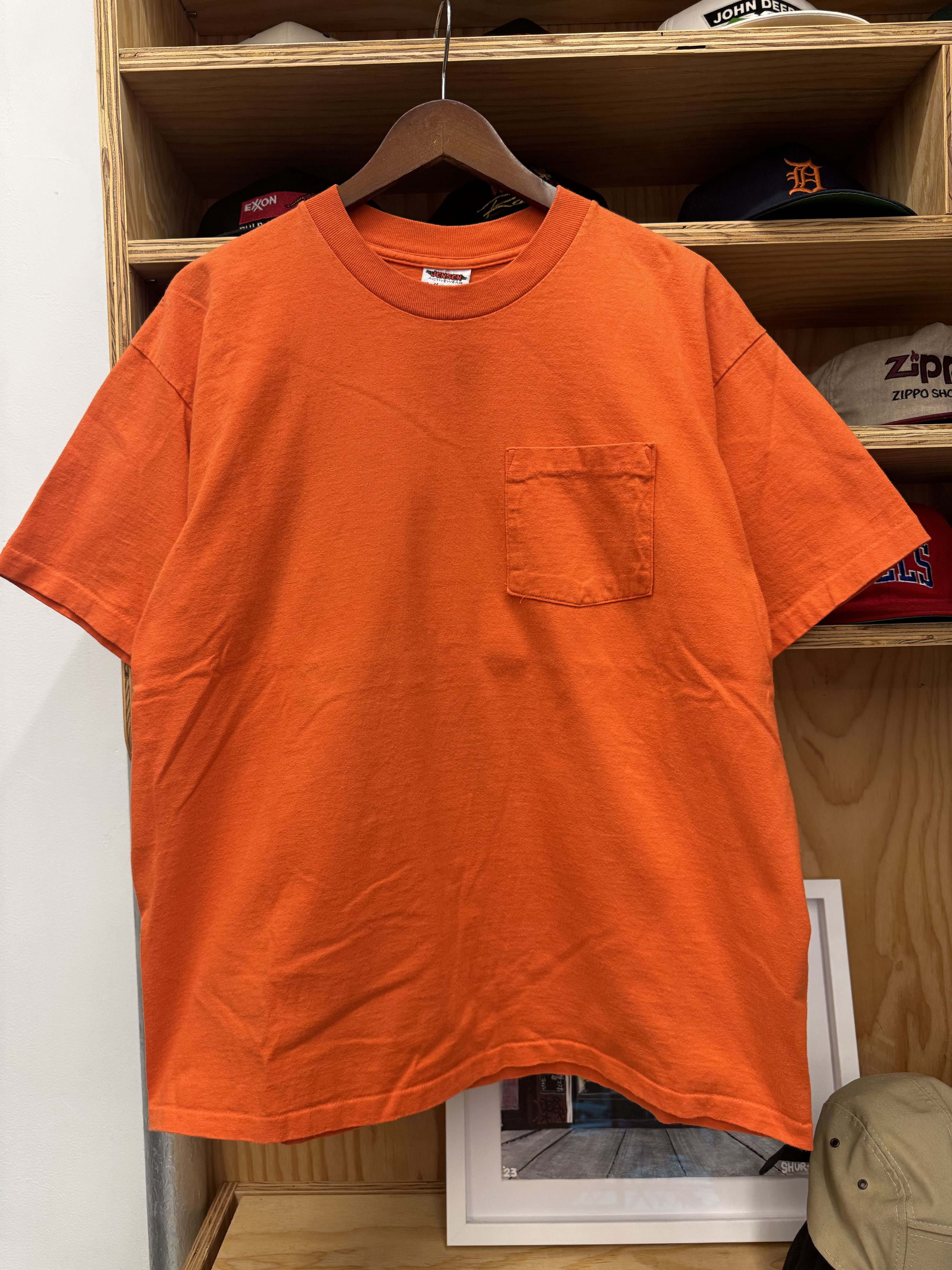 Peter Jensen Vintage Orange Blank Tee Size US XL / EU 56 / 4 - 1 Thumbnail