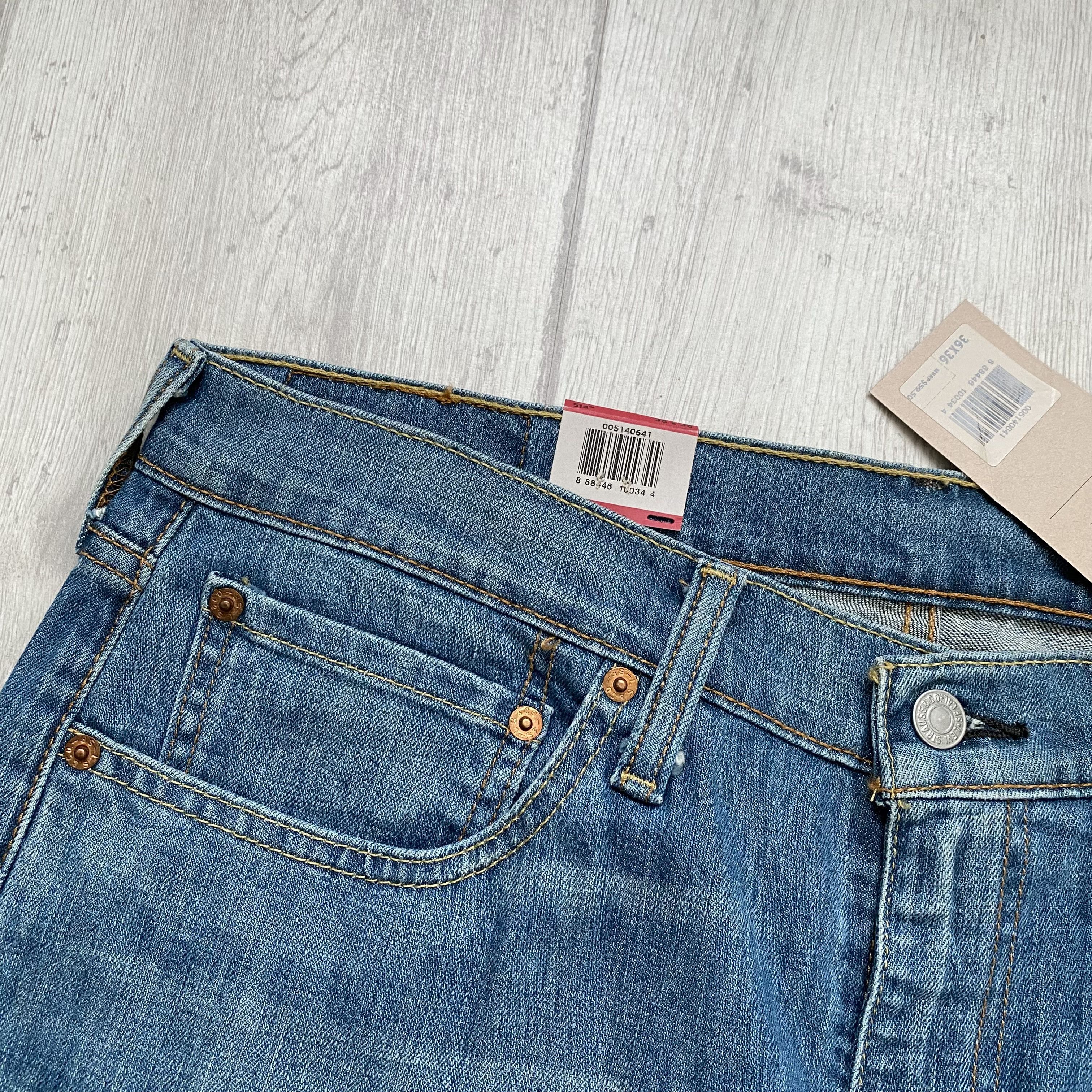 Levi's 👖 36x36 Vintage 00S Levi's Tall Red Tab Slim Jeans Denim Size US 36 / EU 52 - 6 Thumbnail