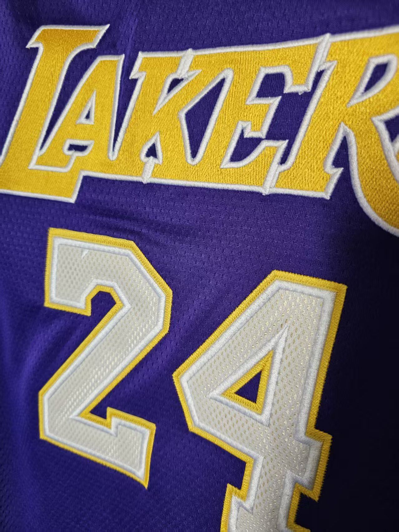 NBA Laker #24 Kobe Bryant Jersey Double Stitched Purple Size US M / EU 48-50 / 2 - 3 Thumbnail