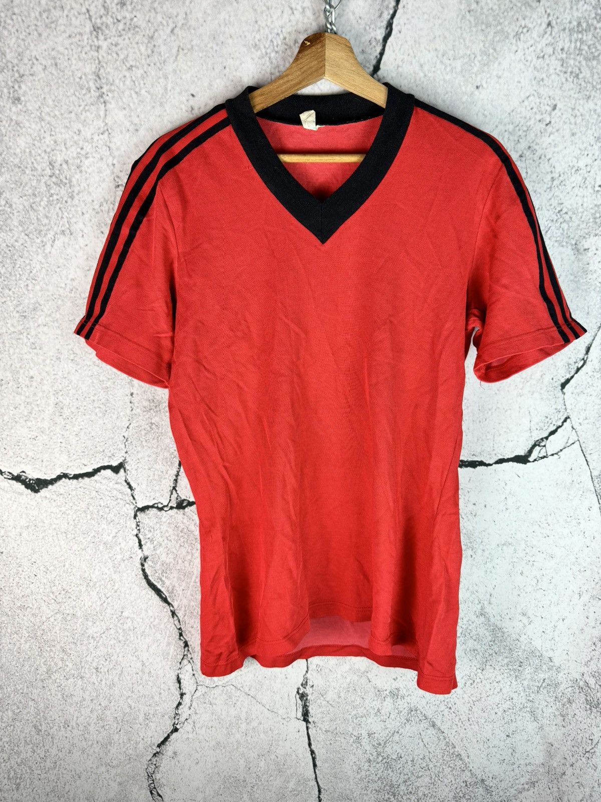 Vintage 70s/80s Adidas Soccer football Jersey Size US L / EU 52-54 / 3 - 1 Thumbnail