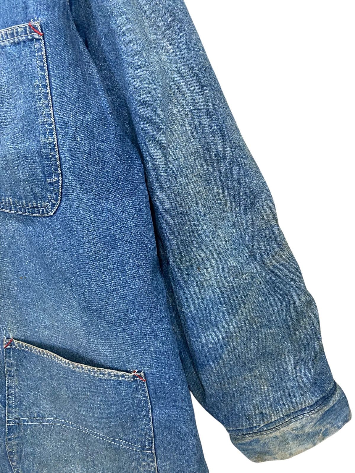 Sears × Vintage Vintage sears blanket lined denim chore jacket distressed Size US XL / EU 56 / 4 - 9 Thumbnail