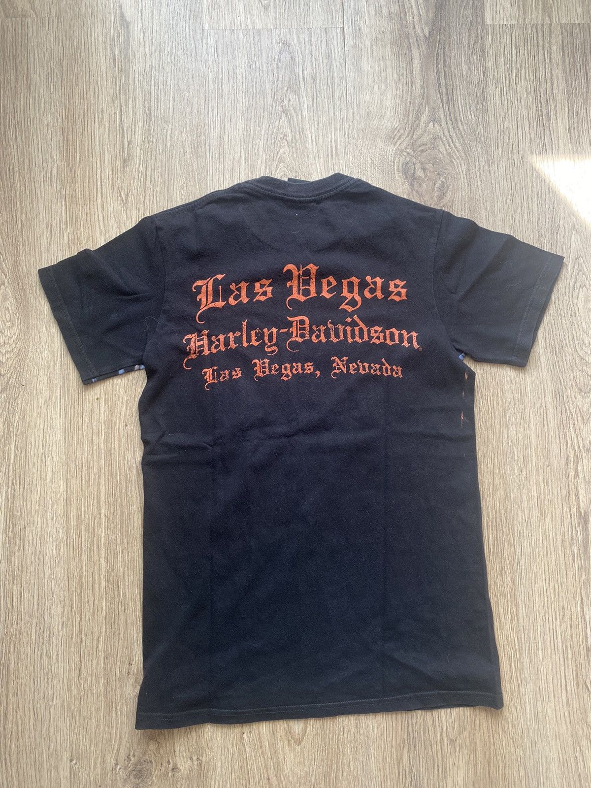 Harley Davidson × Vintage Vintage Harley Davidson overprint Y2K black tee Las Vega Size US M / EU 48-50 / 2 - 4 Thumbnail
