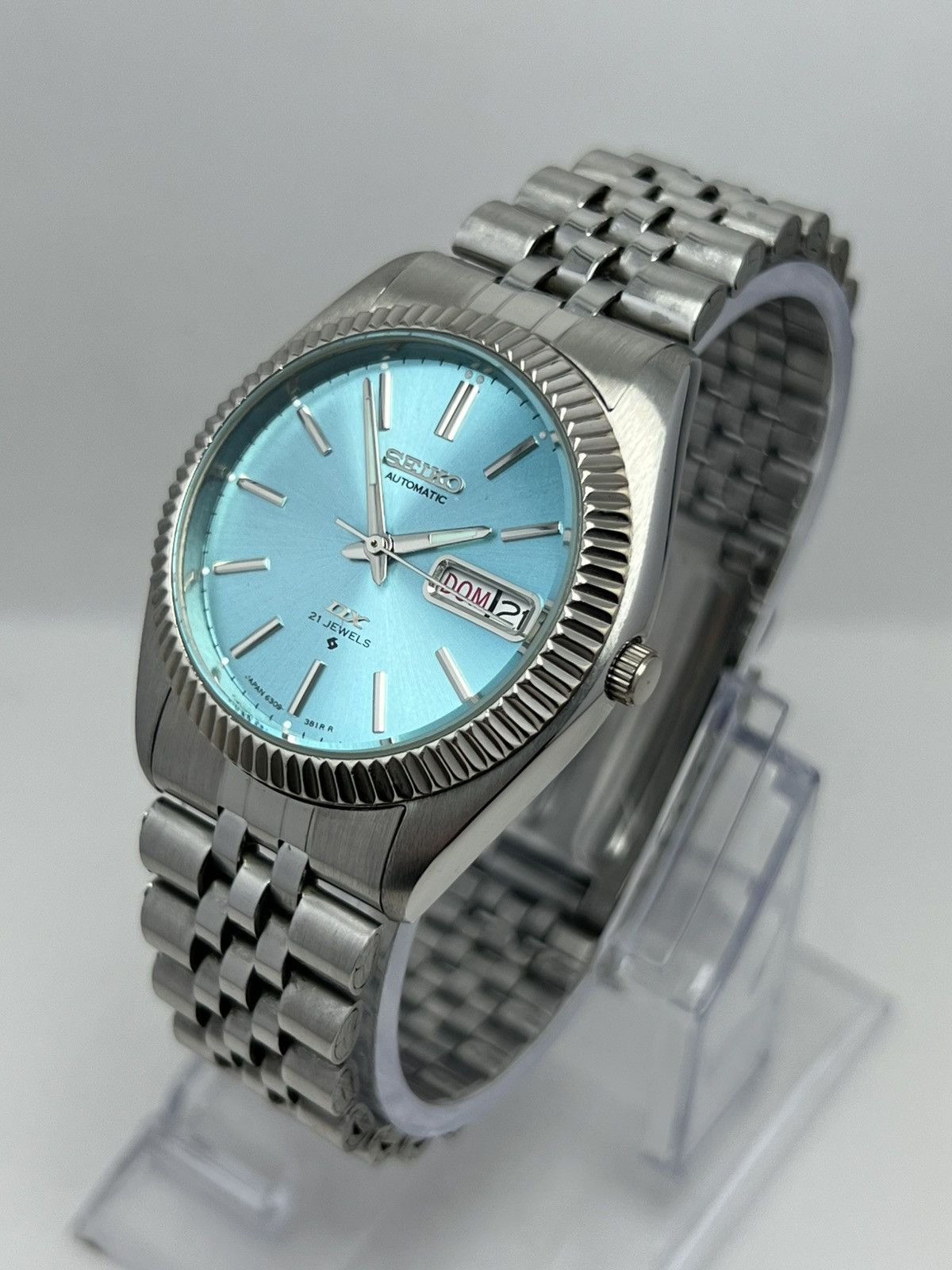 Seiko Seiko DX Automatic Watch Fluted Bezel Day/Date Made in Japan Size 36 - 6 Thumbnail