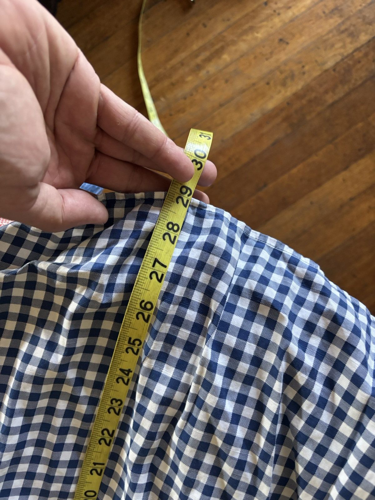 Brooks Brothers Brooks brothers slim fit button down blue check shirt small Size US S / EU 44-46 / 1 - 6 Thumbnail