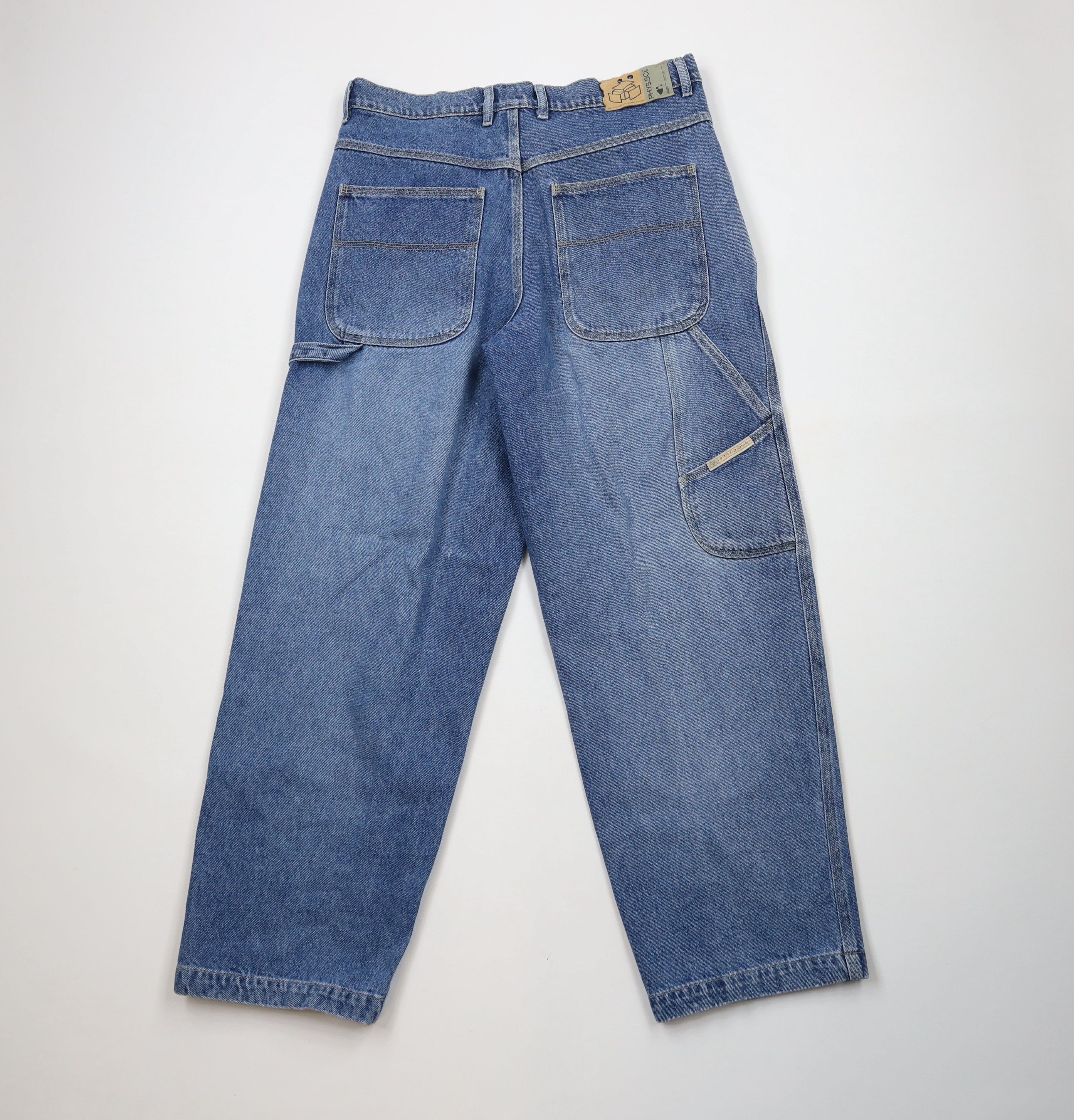 Vintage Vintage 90s Y2K Streetwear Fit Dungaree Denim Jeans Blue Size US 34 / EU 50 - 9 Thumbnail