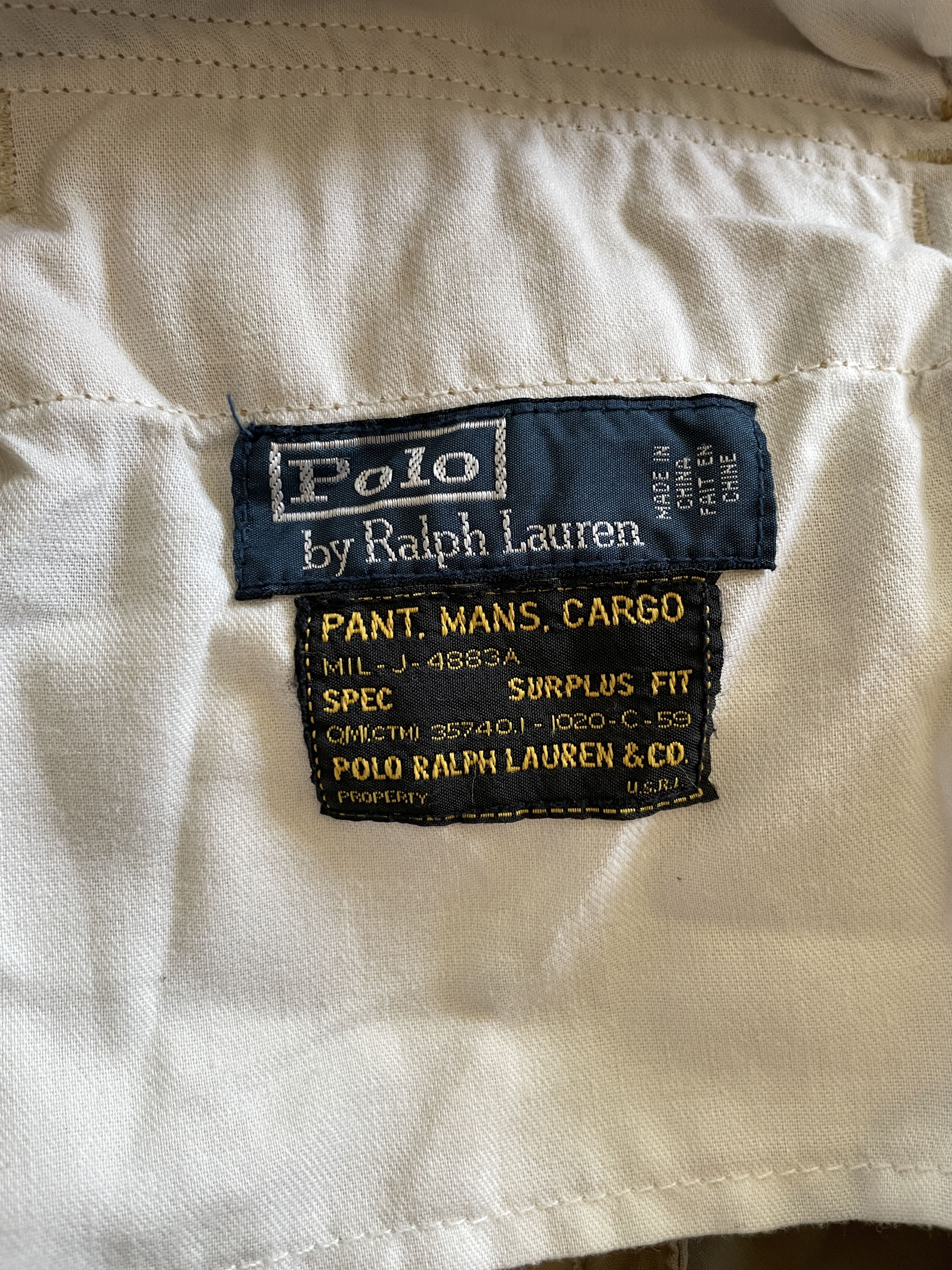 Polo Ralph Lauren 1990s Polo by Ralph Lauren Paratrooper Cargo Pants Size US 37 - 7 Thumbnail
