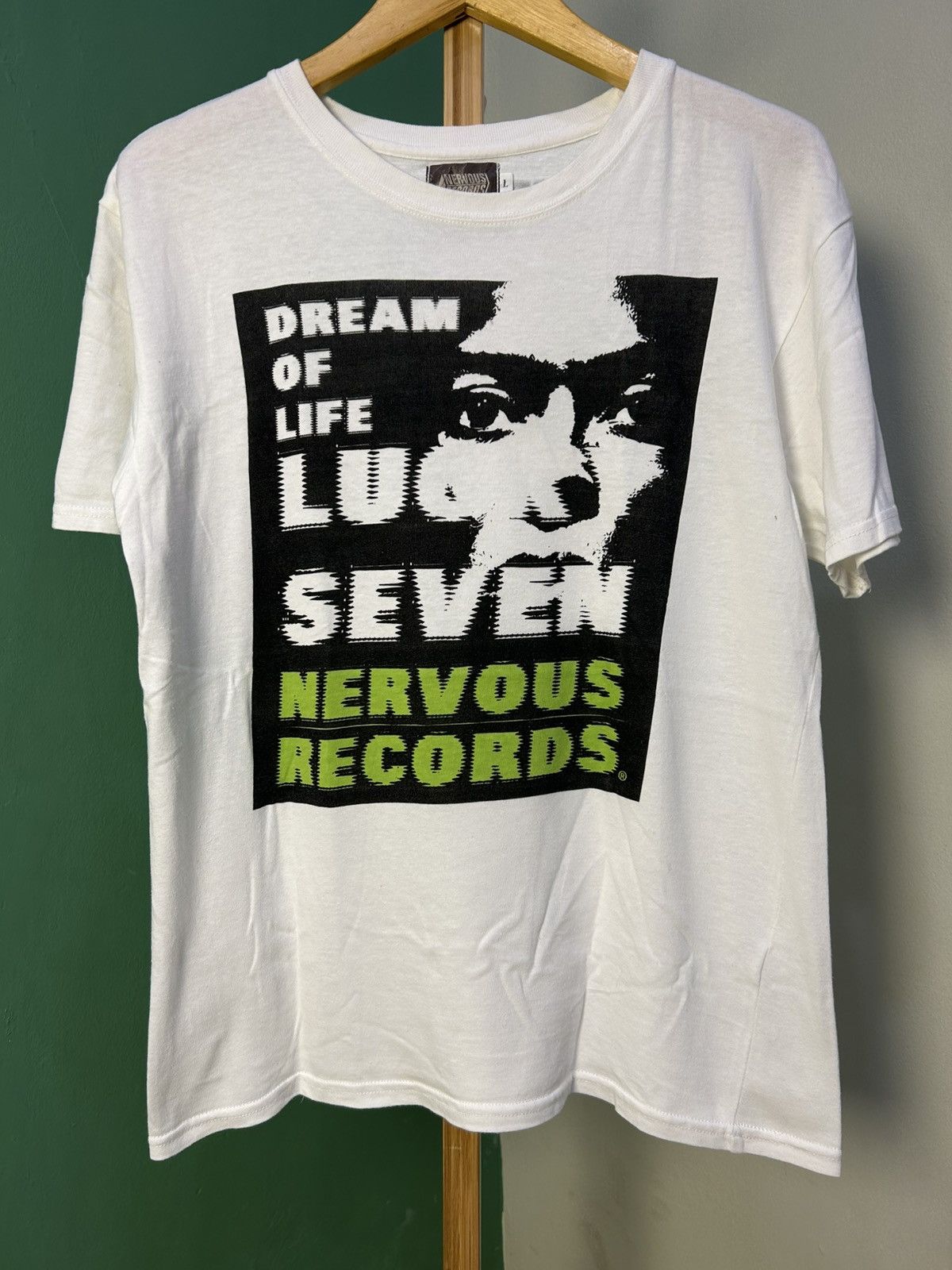 Band Tees Vintage Nervous Records Dream of Life Luck Seven Size US L / EU 52-54 / 3 - 1 Thumbnail