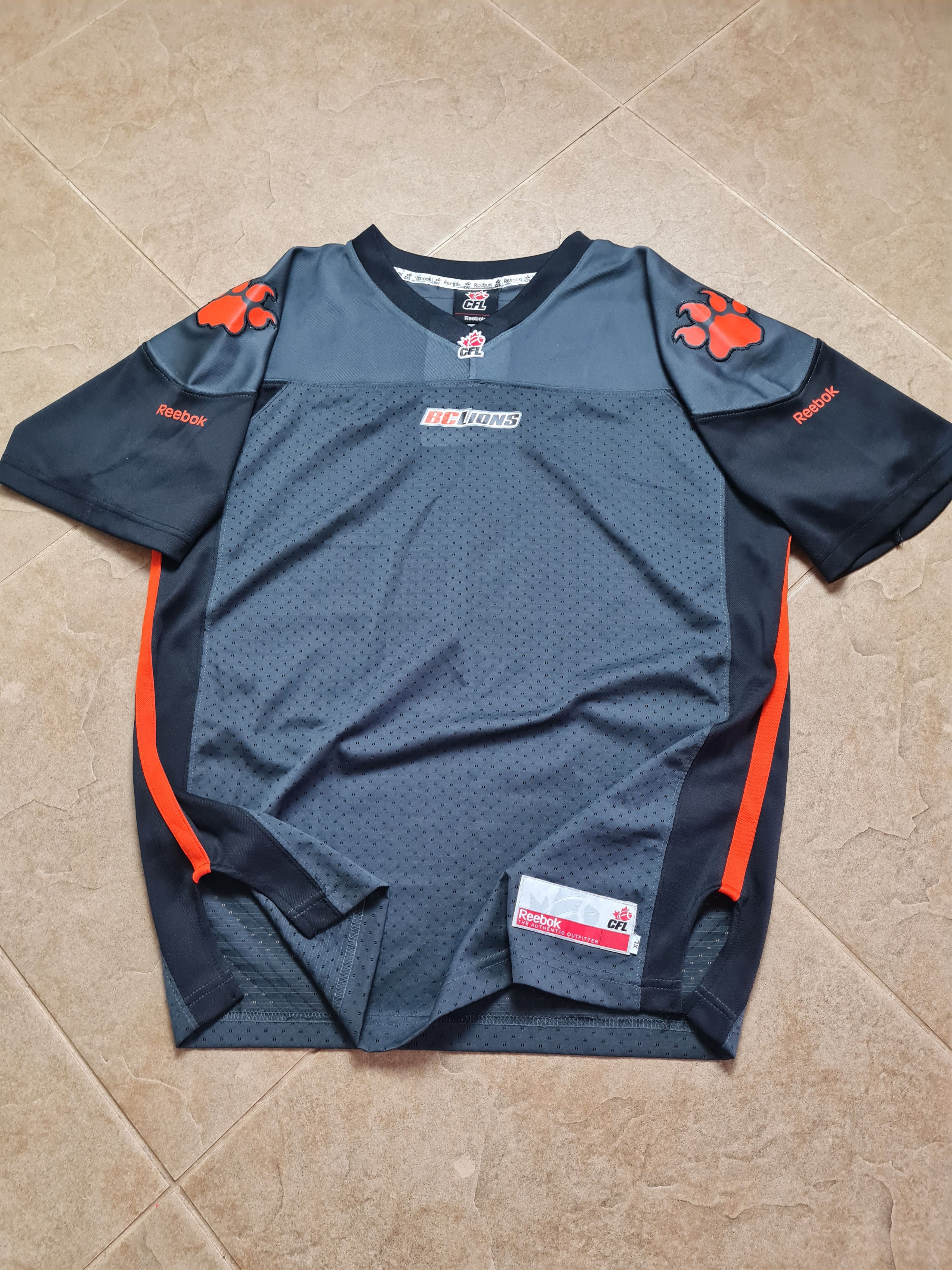 Reebok Jersey 2013 Reebok BC Lions CFL Football Mens Black Gray Size US M / EU 48-50 / 2 - 3 Thumbnail