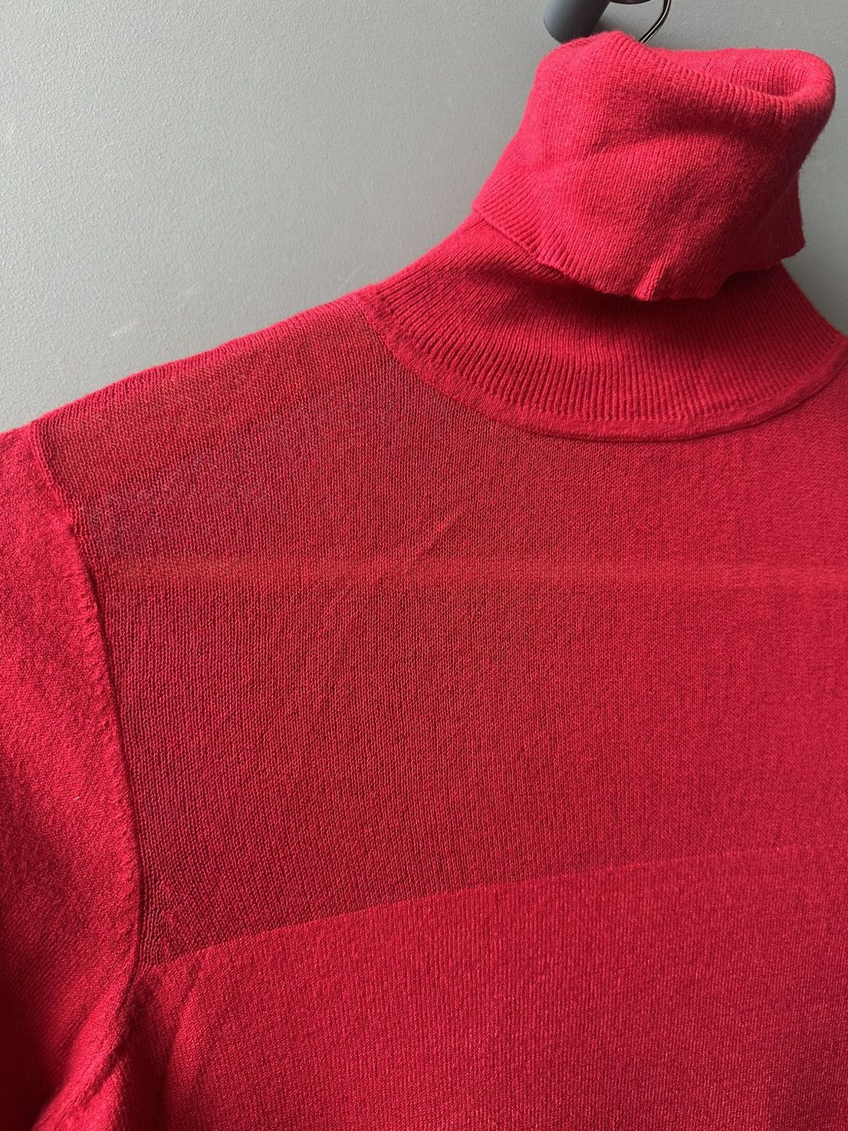 GF Ferre GF Ferre Crimson Ribbed Knit Turtleneck Size XXS Size XXS / US 00 / IT 34 - 3 Thumbnail