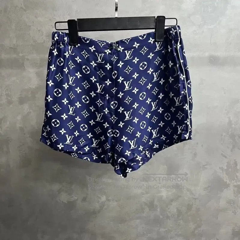 Louis Vuitton Louis Vuitton Blue Nylon Women's Shorts . Size 22" - 1 Thumbnail