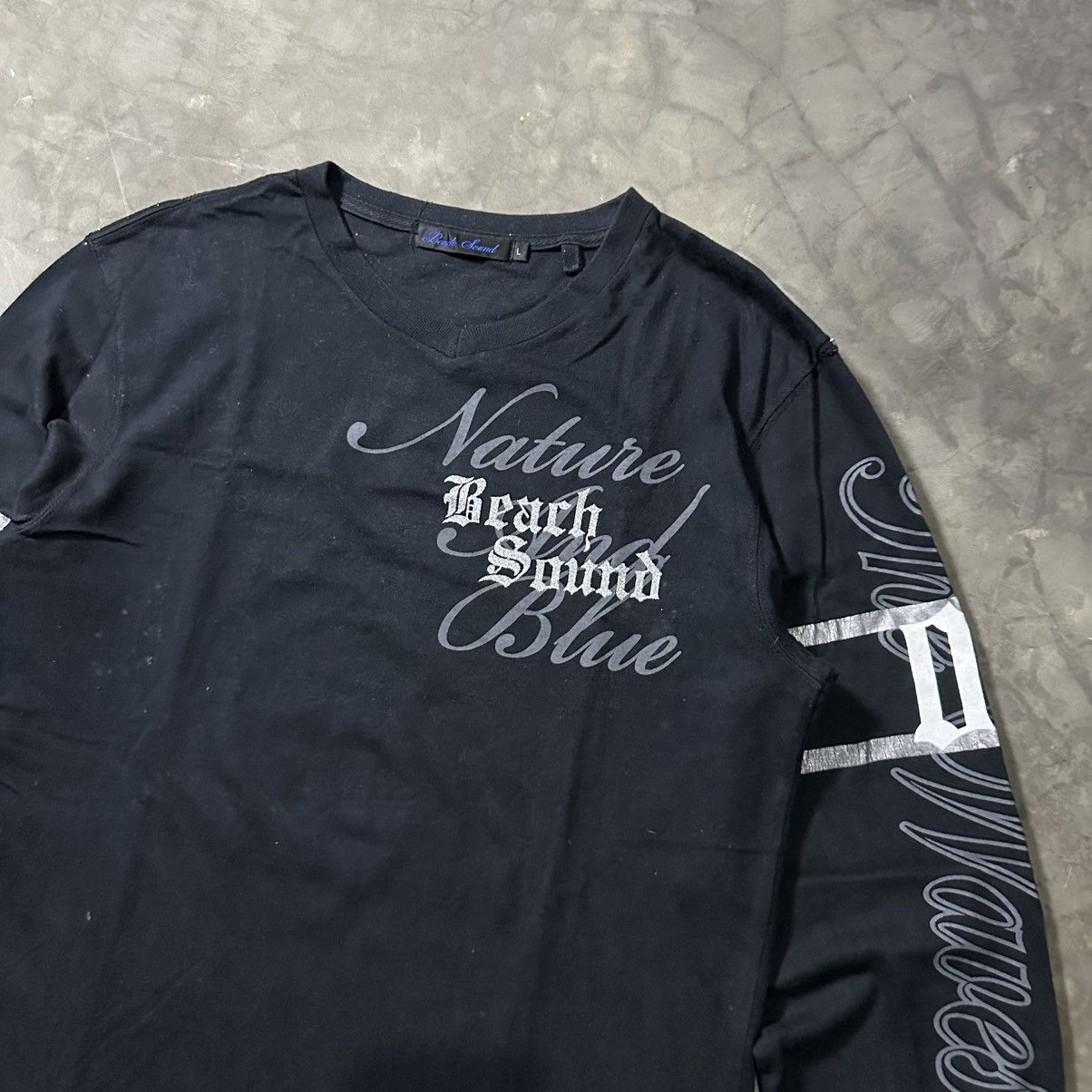 Japanese Brand JAPANESE Y2K GOTHIC POEM LONGSLEEVE BEACH SOUND Size US L / EU 52-54 / 3 - 3 Thumbnail