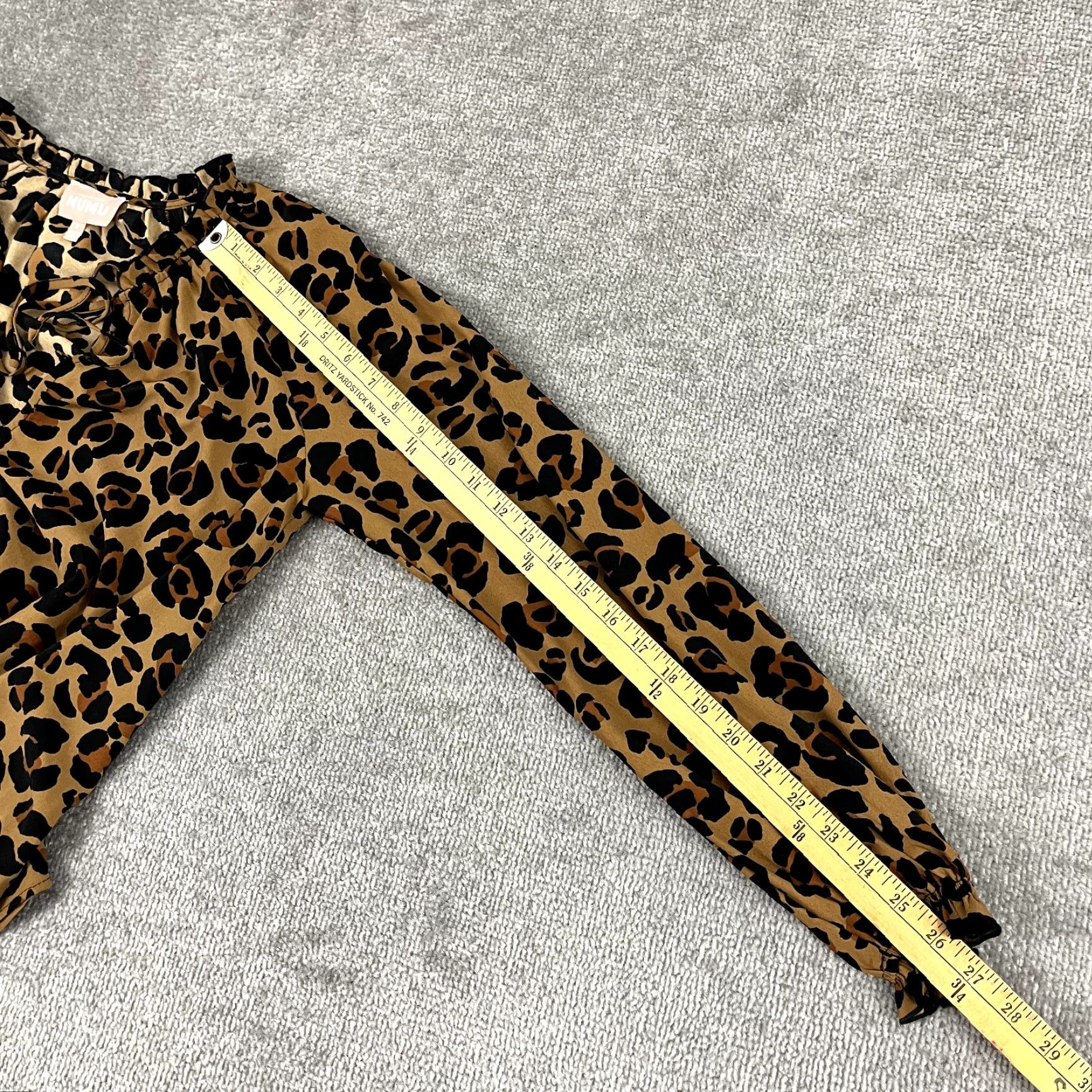 Vintage SHOW ME YOUR MUMU Blouse Women Small Charlene Cheetah Print Tunic Top Light Puff Size S / US 4 / IT 40 - 6 Thumbnail