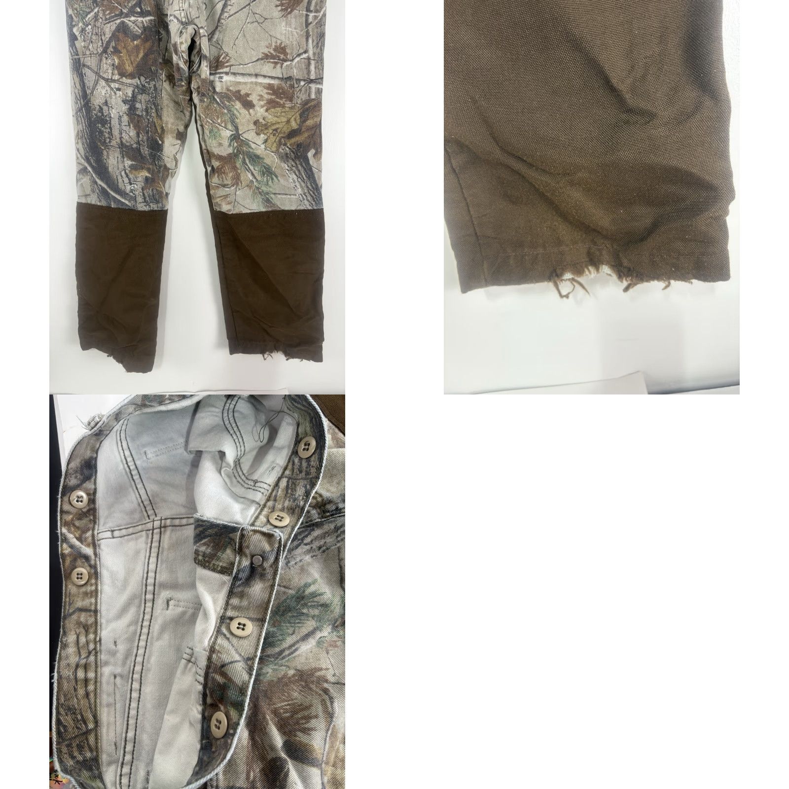 Wrangler VINTAGE Wrangler ProGear Pants Men 36x31 Camo/Brown Canvas Carpenter Workwear 5-Pocket Mens Size US 36 / EU 52 - 8 Thumbnail