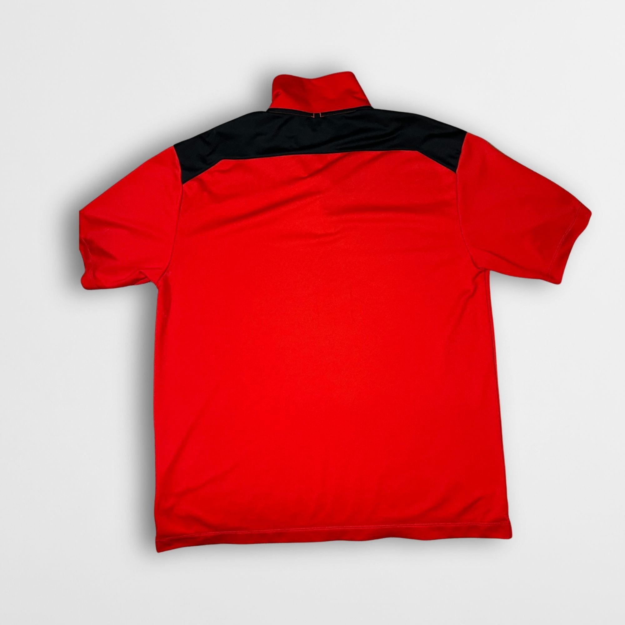 Nike Nike Golf Dri-Fit Red & Black Short Sleeve Polo Shirt Mens L Size US L / EU 52-54 / 3 - 3 Thumbnail