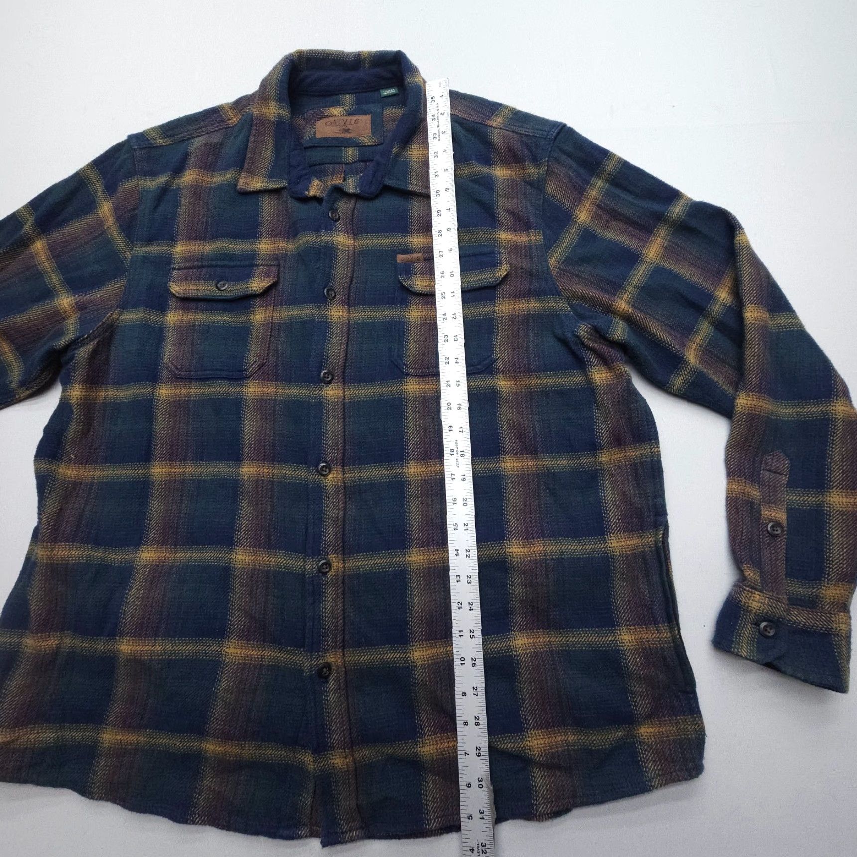 Orvis Orvis Shirt Mens XXL Plaid Pockets Button-Up Shacket Camping Cabin Outdoor Size US XXL / EU 58 / 5 - 5 Thumbnail