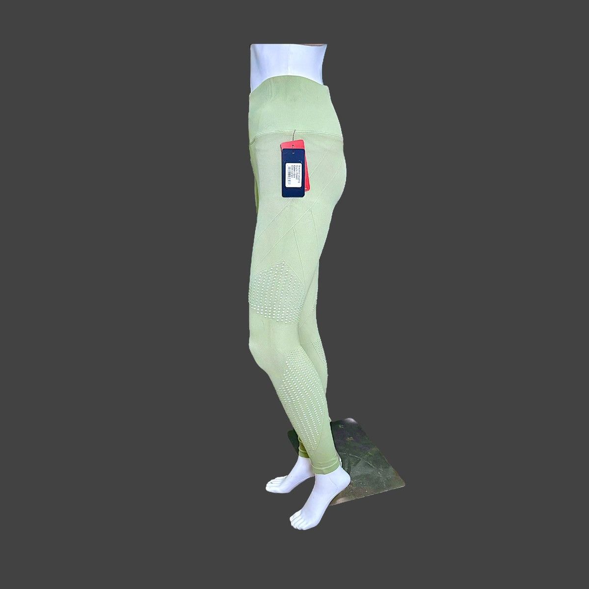 Other NUX Women’s High Waisted Compression Green Leggins Sz M-L Size 32" / US 10 / IT 46 - 10 Thumbnail
