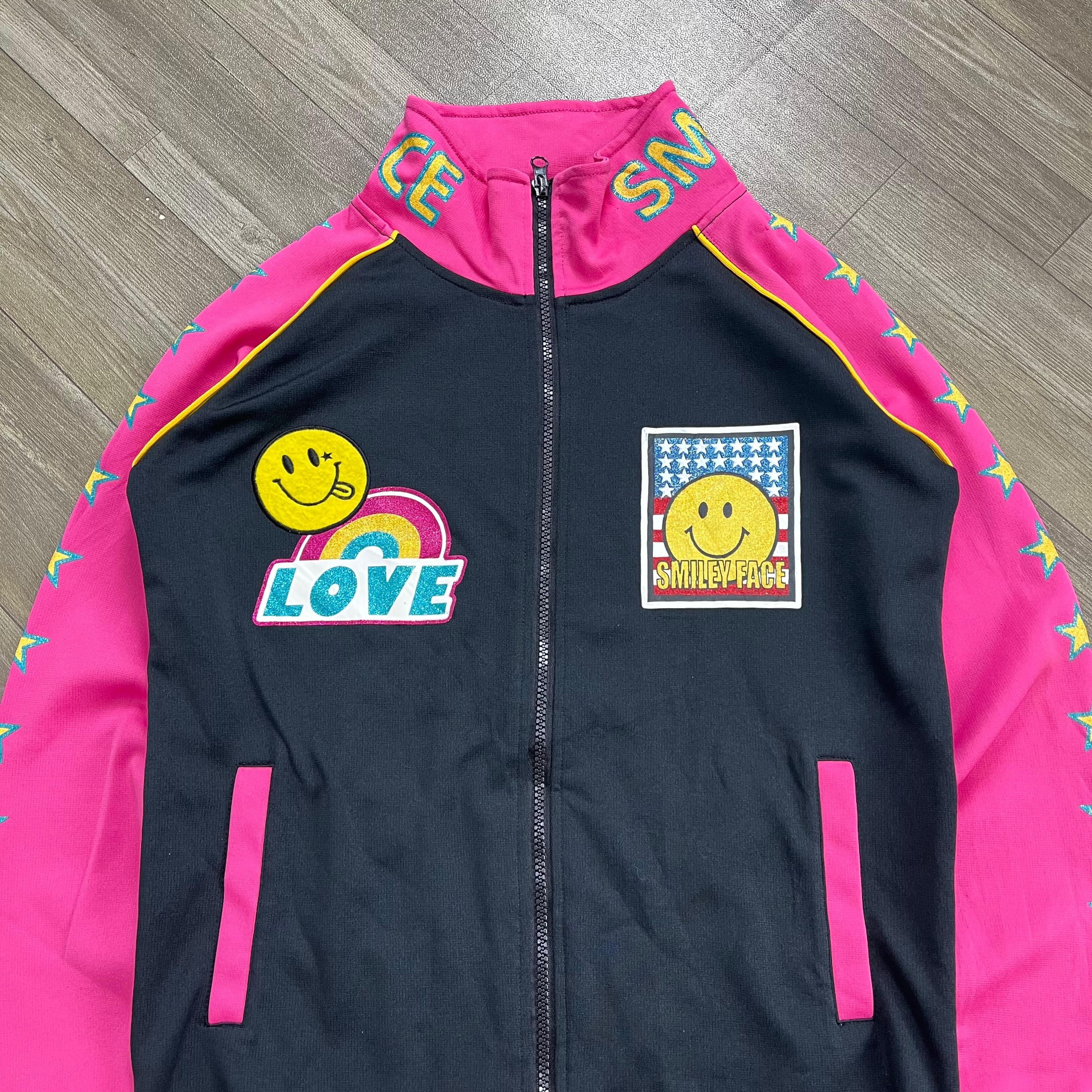 Angel Blue 2000s Hysteric Glamour Style Smile Face Star Track Jacket Size US S / EU 44-46 / 1 - 3 Thumbnail