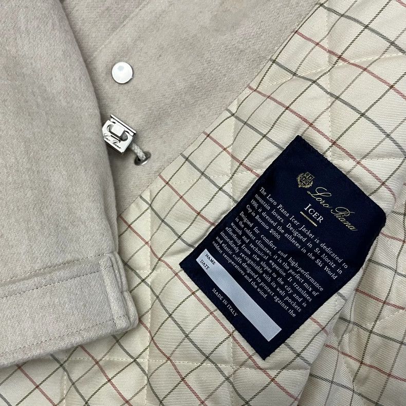 Loro Piana LORO PIANA Classic short women's natural blended cashmere Size L / US 10 / IT 46 - 5 Thumbnail