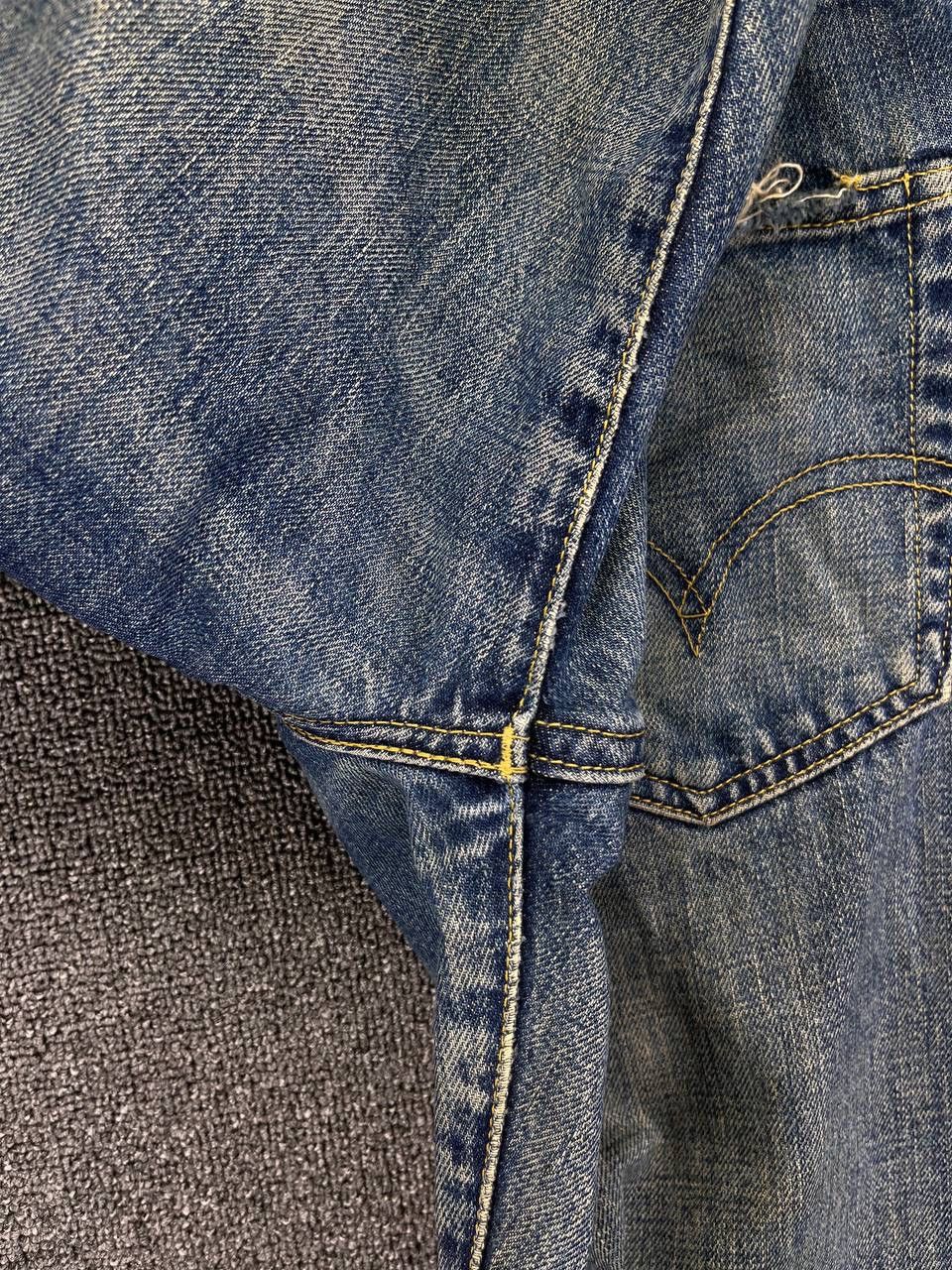 Levi's Vintage 90’s LEVIS 702xx Big E Selvedge Redline Buckle Back Size US 29 - 15 Thumbnail