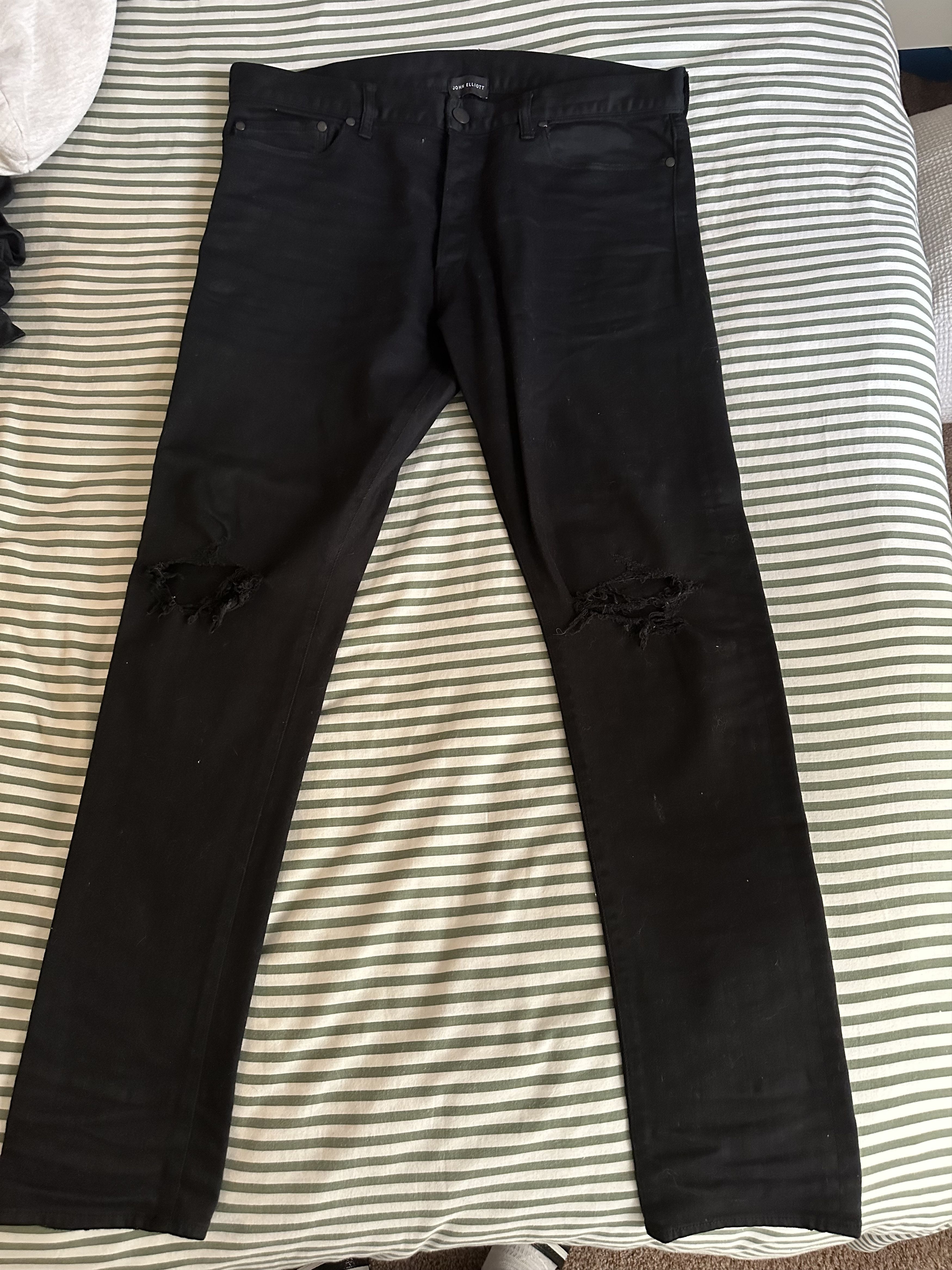 Image of John Elliott Black Denim, Men's (Size 36)