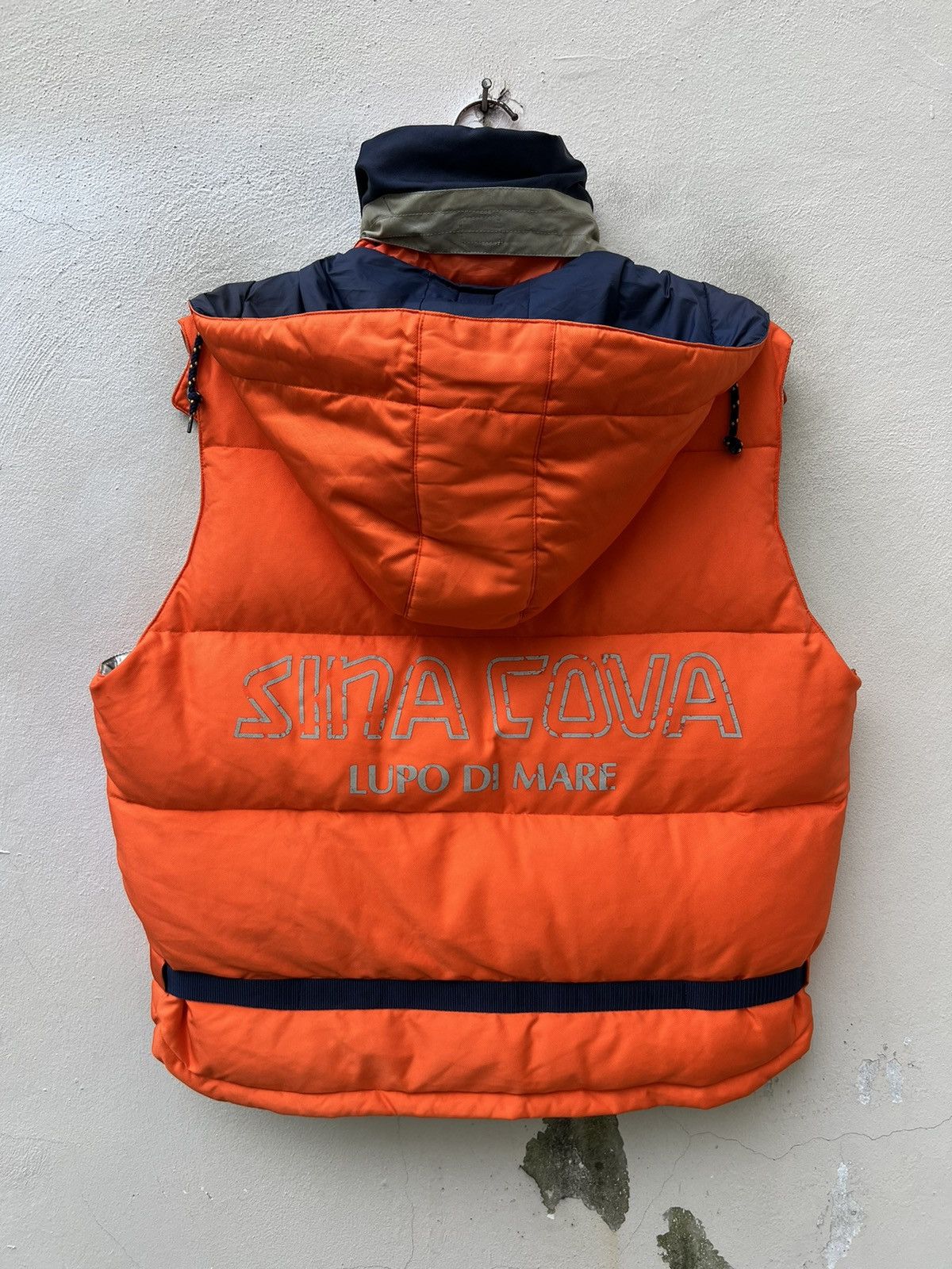 Vintage Vintage Lupo De Mare Sina Cova Orange Down Puffer Vest Size US M / EU 48-50 / 2 - 13 Thumbnail