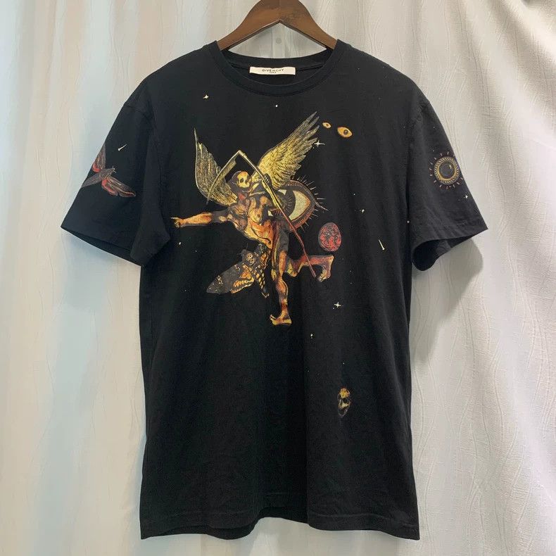 Givenchy Givenchy Short Sleeve T-shirt Black Printed Size US XL / EU 56 / 4 - 1 Thumbnail