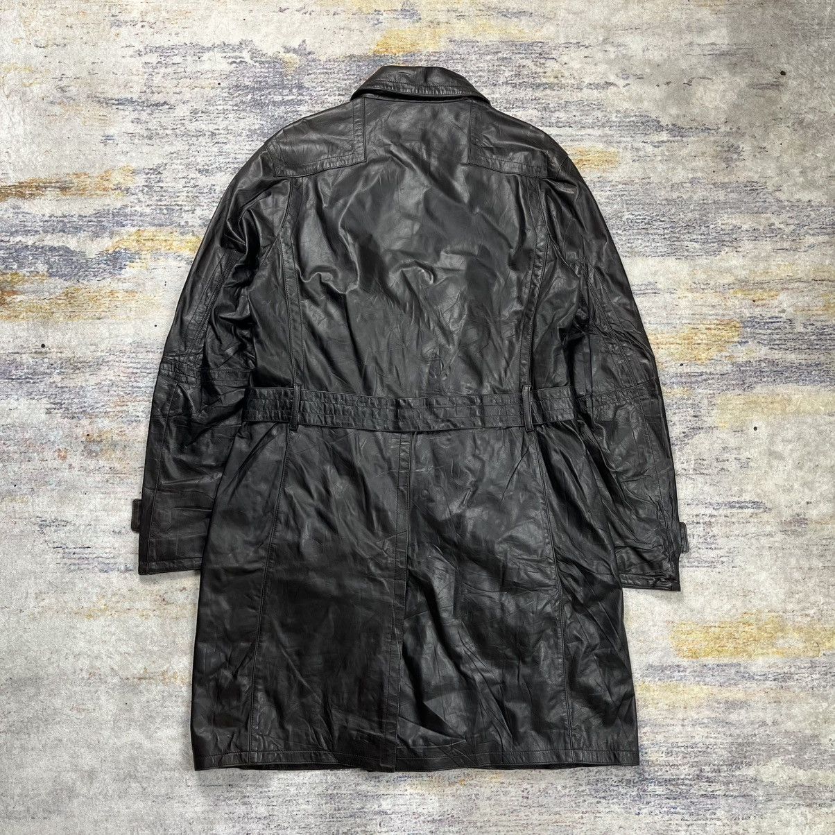 Dirk Bikkembergs Vintage Dirk Bikkembergs leather long coat Size US L / EU 52-54 / 3 - 2 Thumbnail