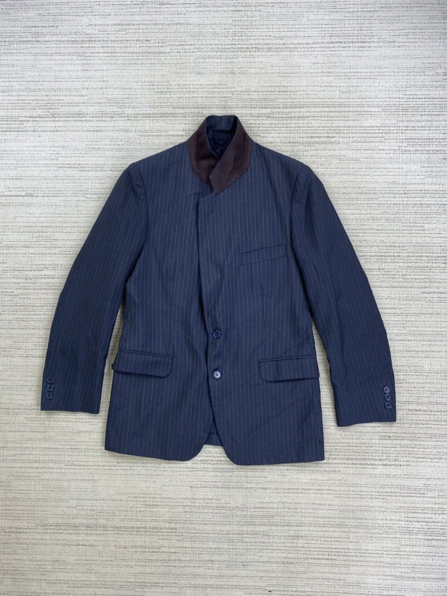 Christian Dior Monsieur × Japanese Brand Vintage Christian Dior Monsieur Striped Blazer Coat Jacket Size US M / EU 48-50 / 2 - 5 Thumbnail