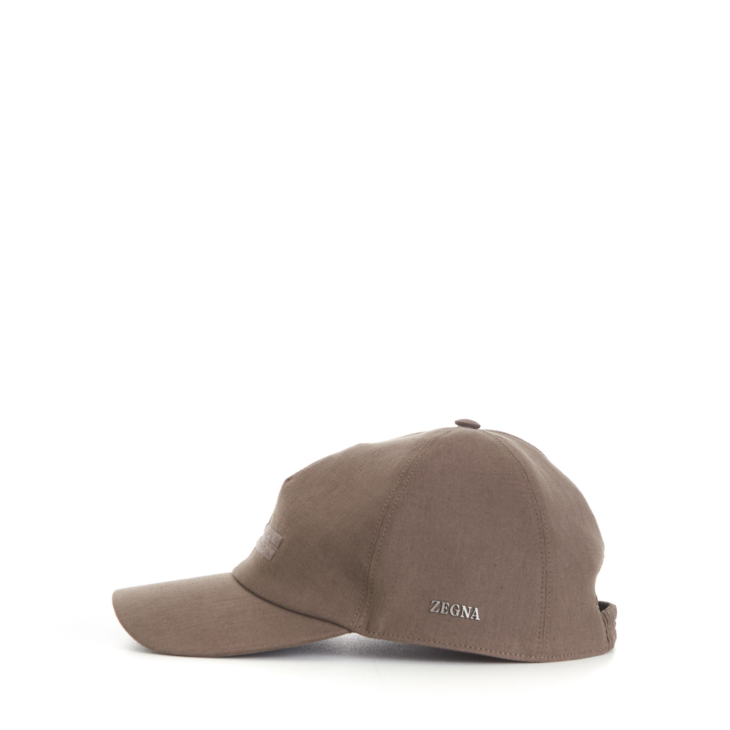 Ermenegildo Zegna Light Brown Oasi Lino Baseball Cap Size XL Size ONE SIZE - 3 Thumbnail