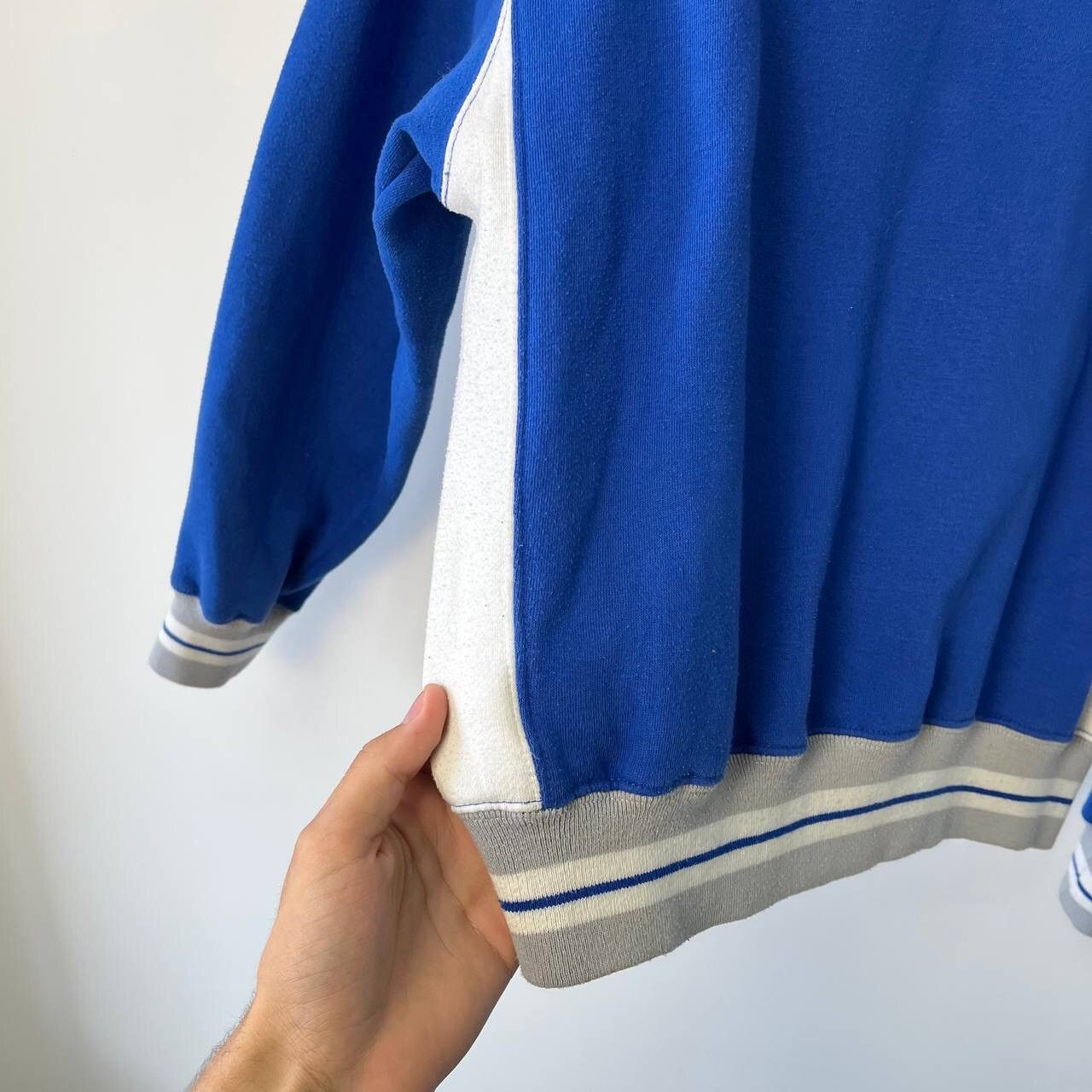 Vintage Y2K Rare 🇮🇹 Blue Italia Team big center logo Soccer Zip Size US M / EU 48-50 / 2 - 5 Thumbnail