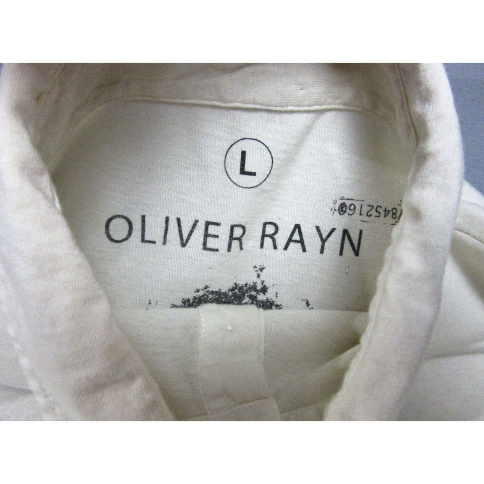 Vintage Oliver Ryan Polo Shirt Mens Large Beige Knit Contrast Stitch Long Sleeve Golf Casual Size US L / EU 52-54 / 3 - 4 Thumbnail