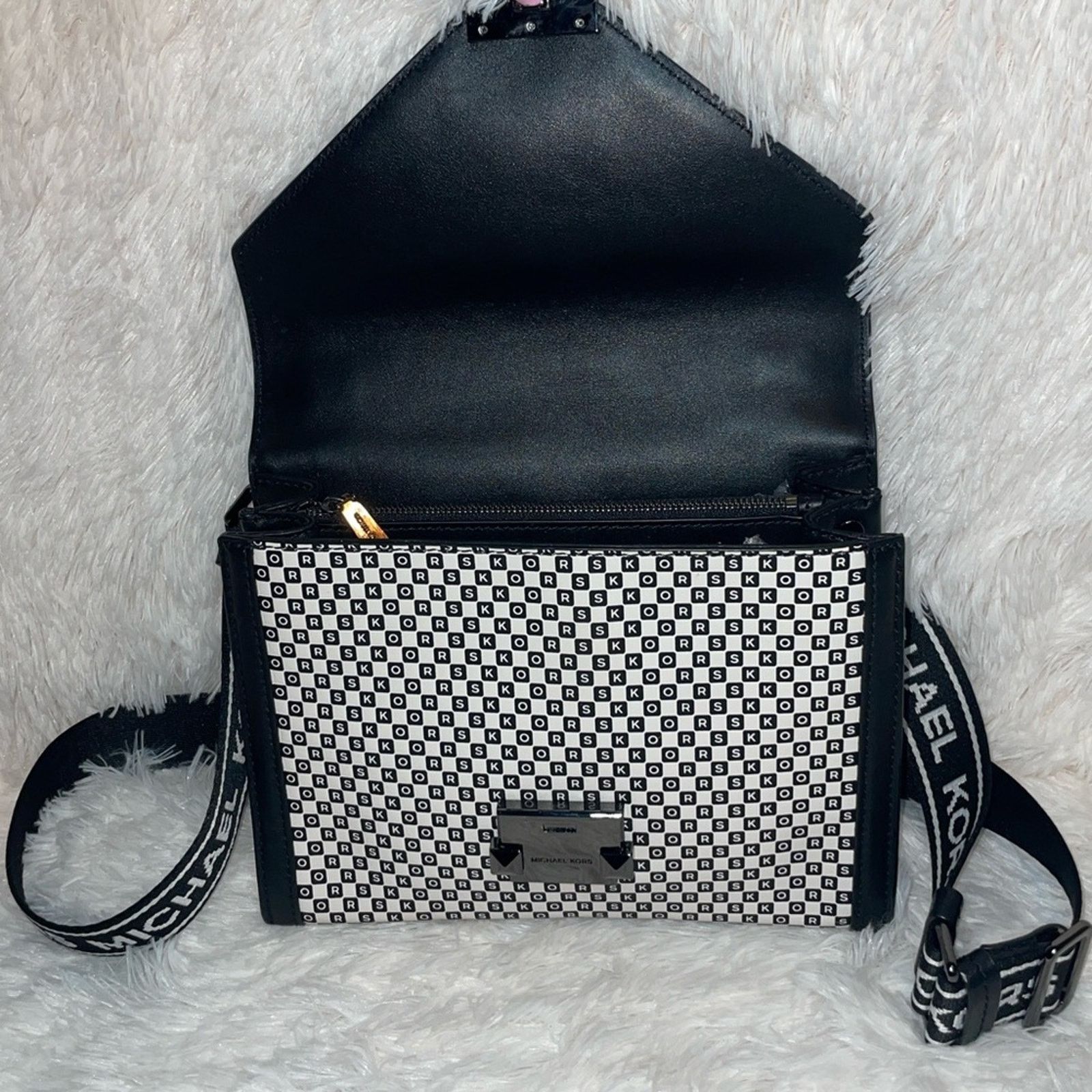 Michael Kors Michael Kors Whitney Checkerboard Crossbody Bag Size ONE SIZE - 12 Thumbnail