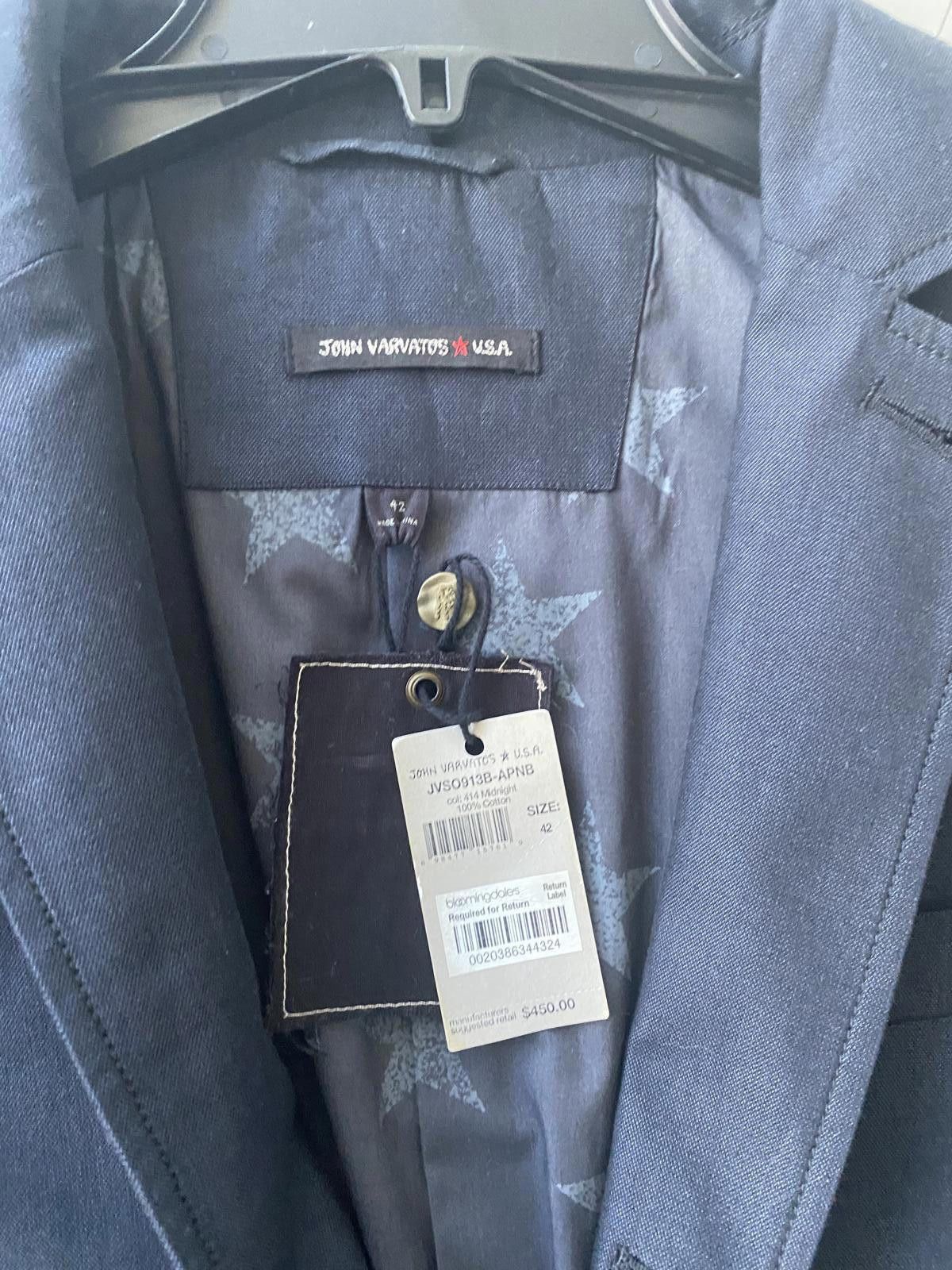 John Varvatos John Varvatos Blazer size 42 stars Size 38R - 3 Thumbnail