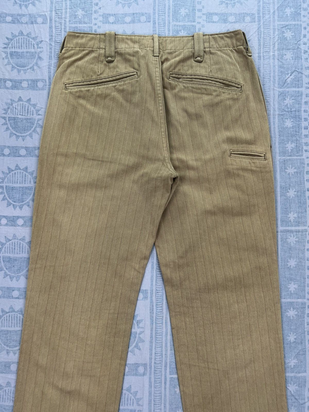 Japanese Brand Inform 02A/W Herringbone Twill Stripes Pant Size US 31 - 4 Thumbnail