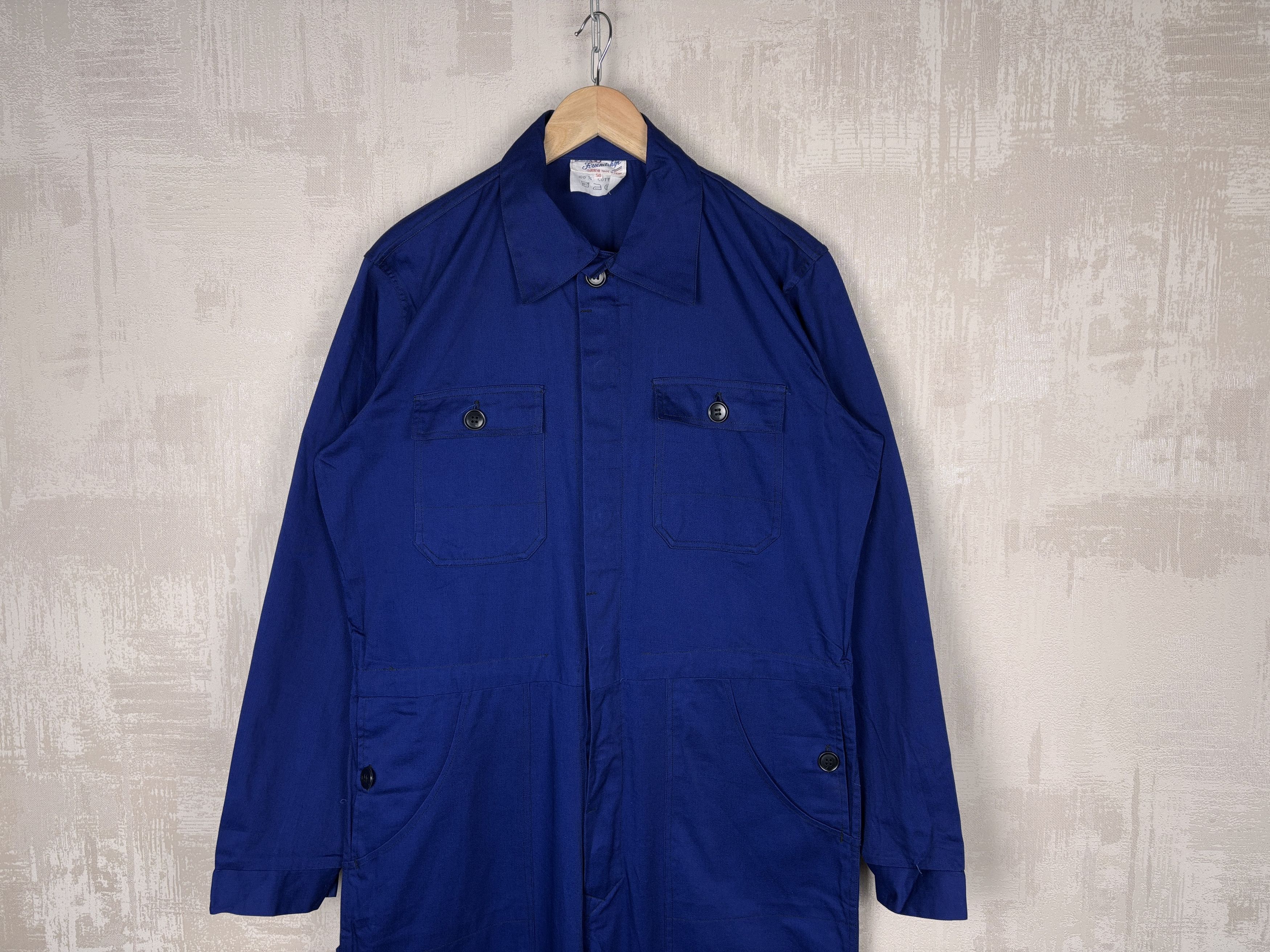 Le Laboureur × Vintage 80s Vintage Friendship French Chinese Work Overalls Workwear Size US M / EU 48-50 / 2 - 3 Thumbnail