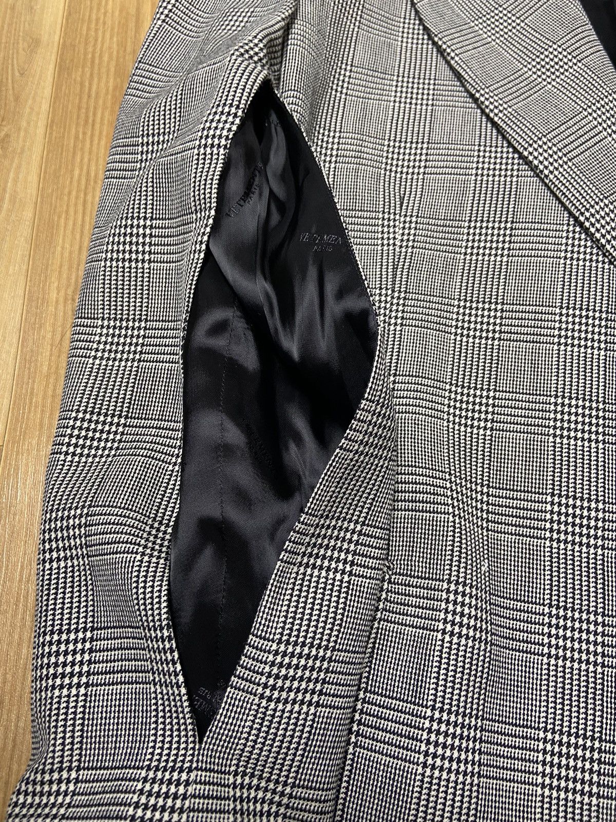 Vetements XS Vetements Houndstooth Oversized arm-cutten blazer jacket Size US XS / EU 42 / 0 - 5 Thumbnail