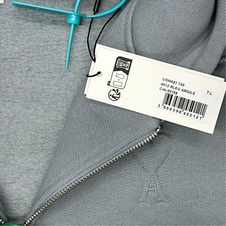 AMI AMIPARIS Cozy Heart Zip Hoodie -2507 Size US L / EU 52-54 / 3 - 2 Thumbnail