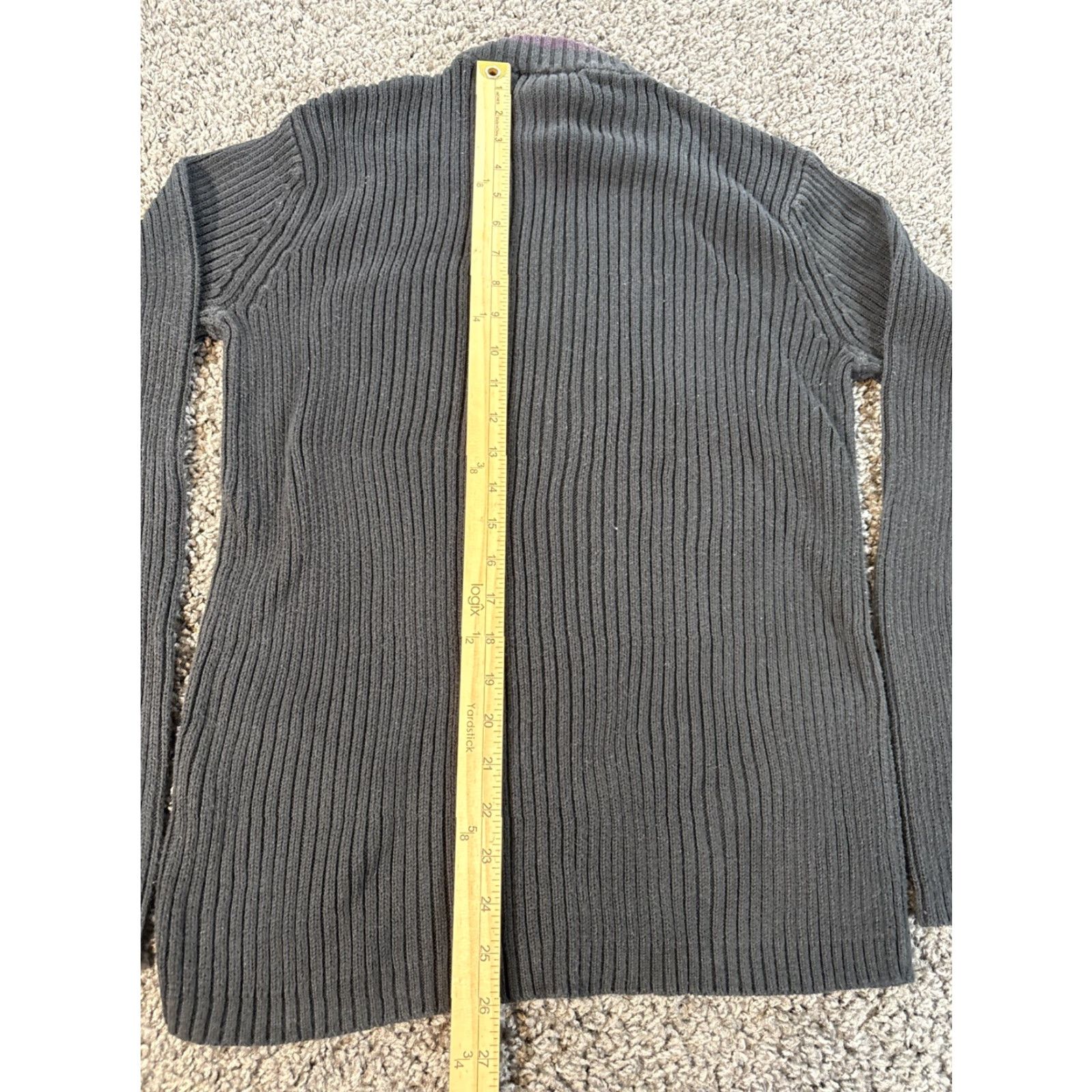 DKNY VINTAGE DKNY Sweater Mens Medium Black Mock Neck Chunky Knit 90s Mens Size US M / EU 48-50 / 2 - 3 Thumbnail