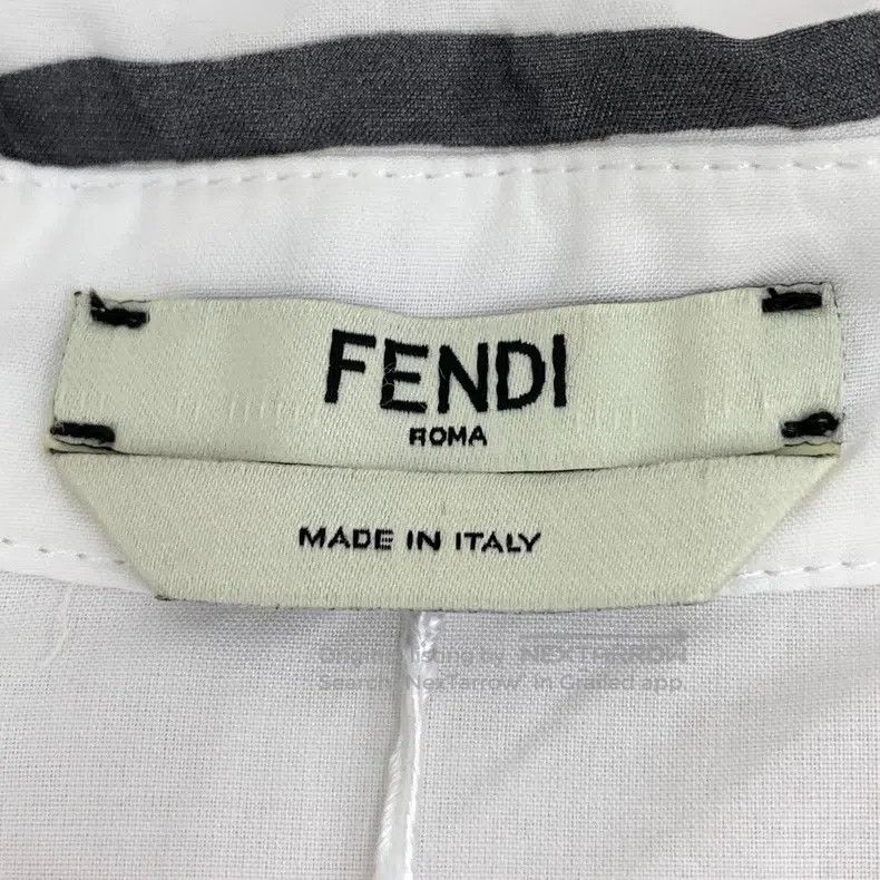Fendi Fendi California Sky Sequence White Cartoon Print Cotton R Size 42" / US 20 - 5 Thumbnail