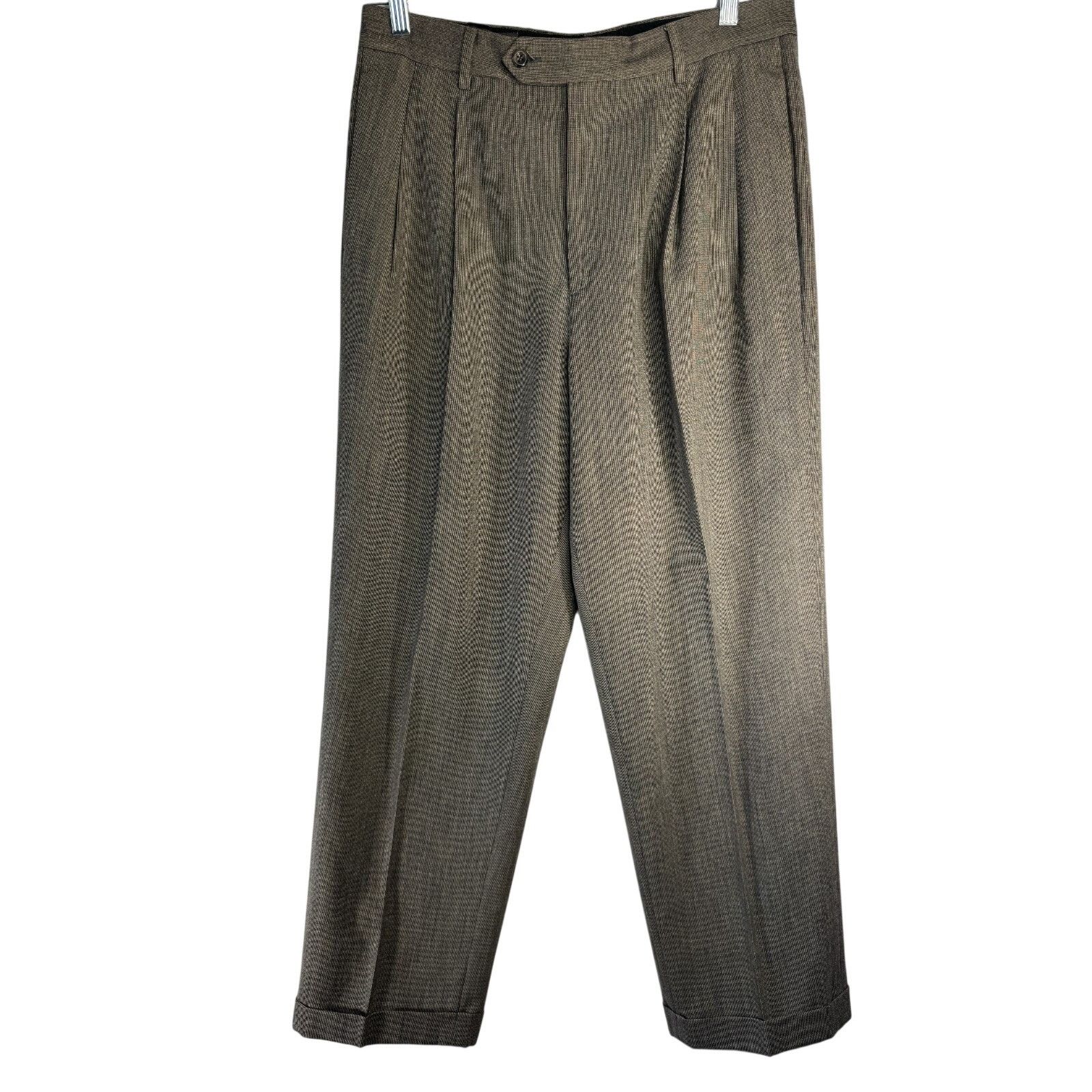 Banana Republic VTG Y2K Banana Republic Men Wool Pants Gorpcore size 33R Size US 33 - 1 Thumbnail