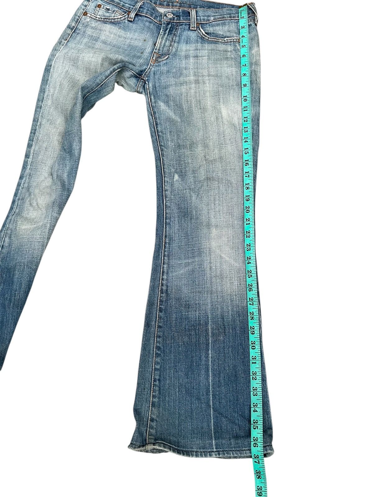 7 For All Mankind 7 For All Minkind Faded Washed Flare Jeans Size US 27 - 20 Thumbnail