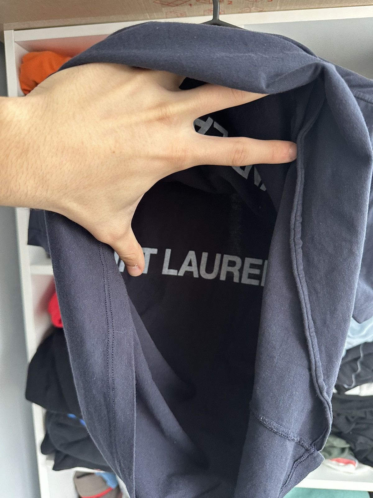 🔥SAINT LAURENT PARIS REVERSE BIG LOGO T-SHIRT🔥