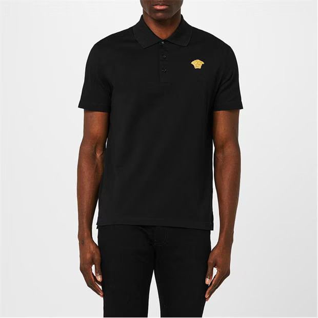 Versace o1g2r1mq0824 Medusa Crest Polo Shirts in Black & Gold Size US S / EU 44-46 / 1 - 4 Thumbnail