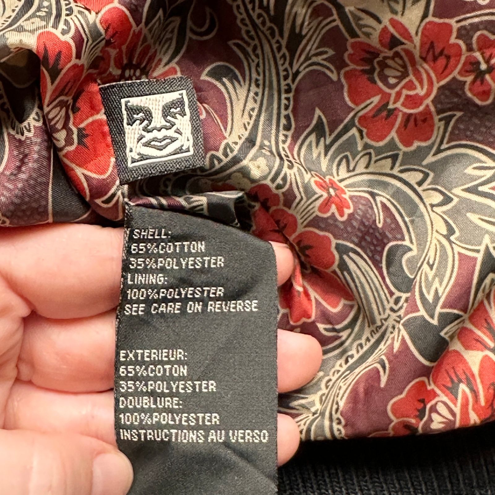 Obey Obey Propaganda Suede Bomber Jacket Men Medium Paisley Black Size US M / EU 48-50 / 2 - 6 Thumbnail