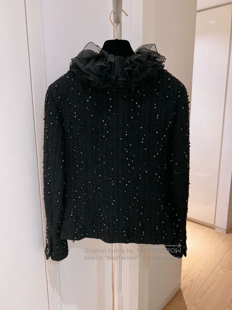 Chanel Chanel Castle series black pearl jacket Size XXS / US 00 / IT 34 - 2 Thumbnail