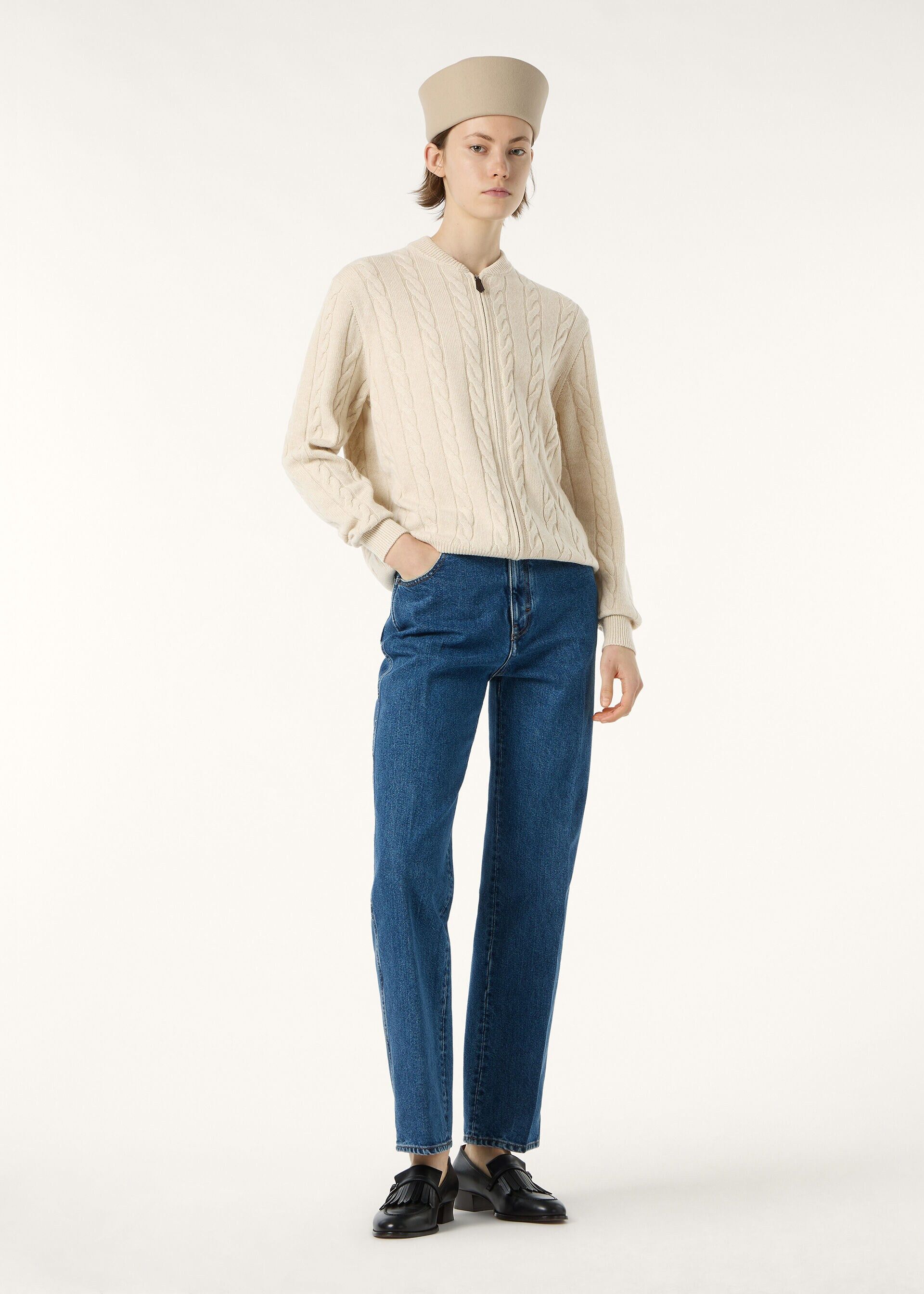 Loro Piana os11x0326 FAQ9055 Cedar Cardigan in Natural Melange Size L / US 10 / IT 46 - 3 Thumbnail